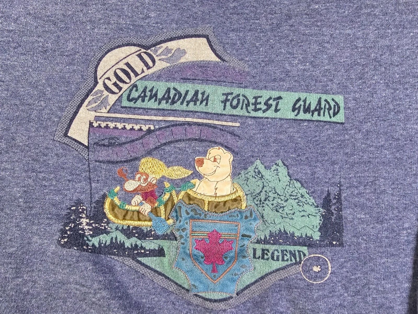 Other Vintage Made Italy Canadian Forest Guard Embroidered Sweat L Size US L / EU 52-54 / 3 - 2 Thumbnail