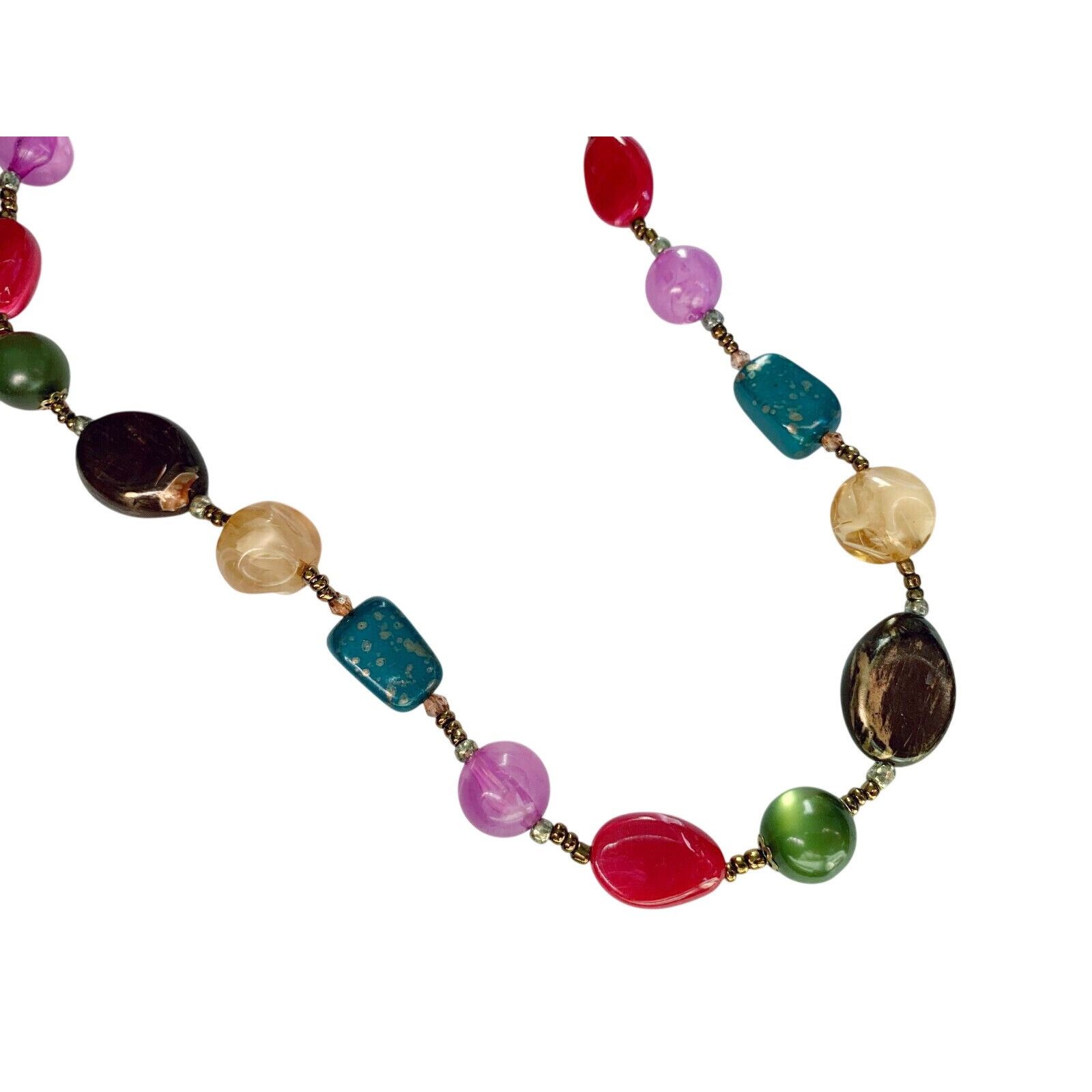 Other Pair of Pink & Coral Colorful Bead Necklaces (17" & 36") for Size ONE SIZE - 8 Thumbnail