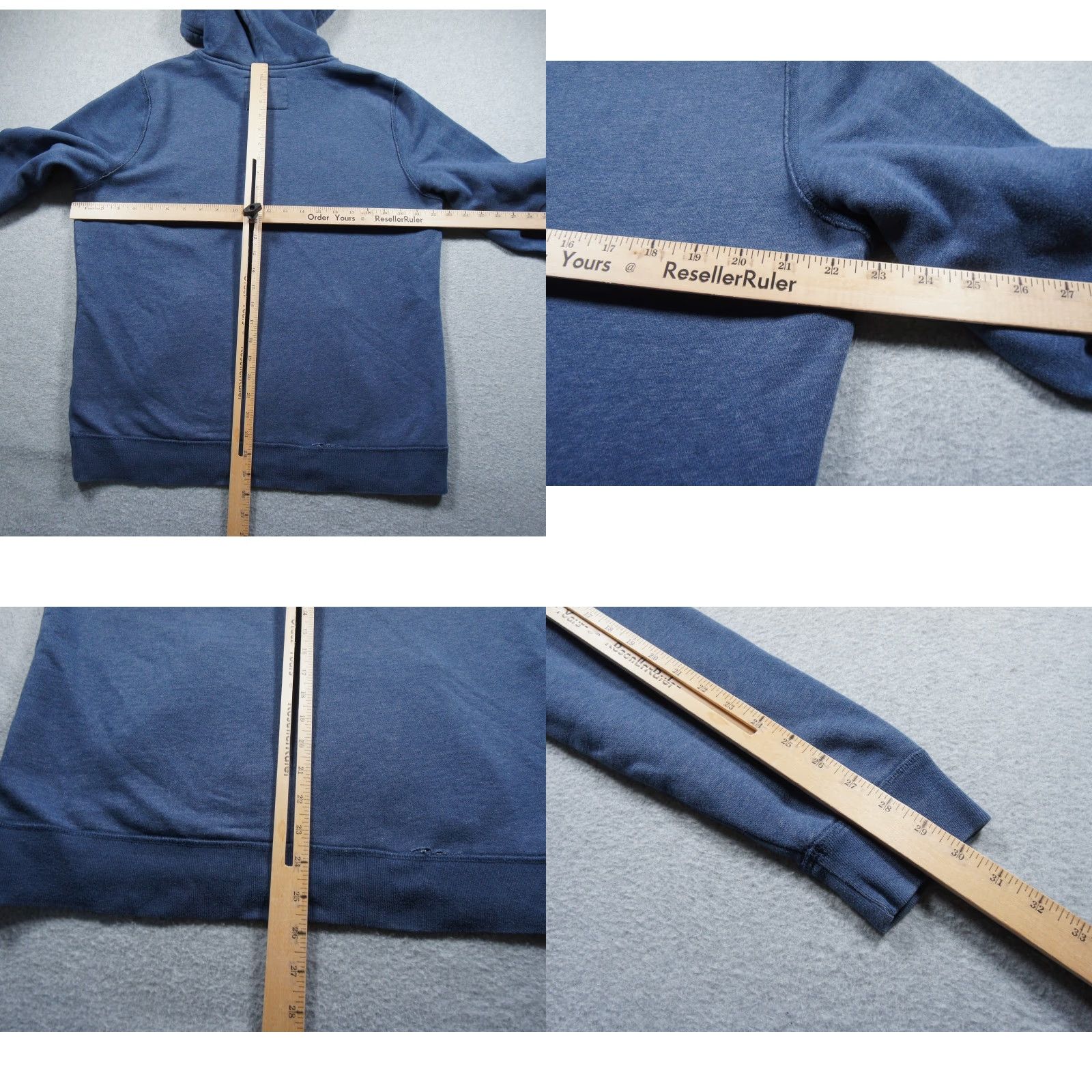 Abercrombie & Fitch Abercrombie & Fitch Sweatshirt Mens Large Blue Hoodie Fleece Pullover Logo Size US L / EU 52-54 / 3 - 8 Thumbnail