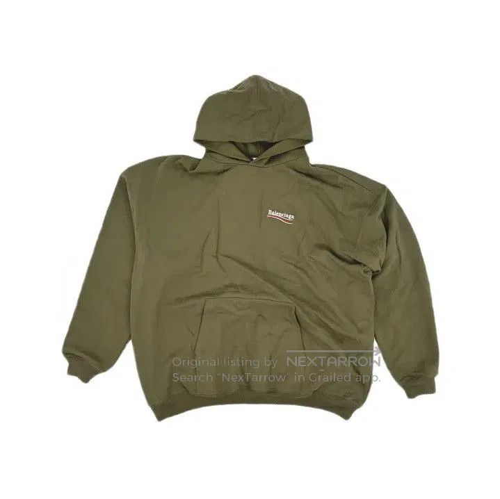 Balenciaga Balenciaga Political Campaign Hoodie in Military Green. Size US S / EU 44-46 / 1 - 2 Thumbnail