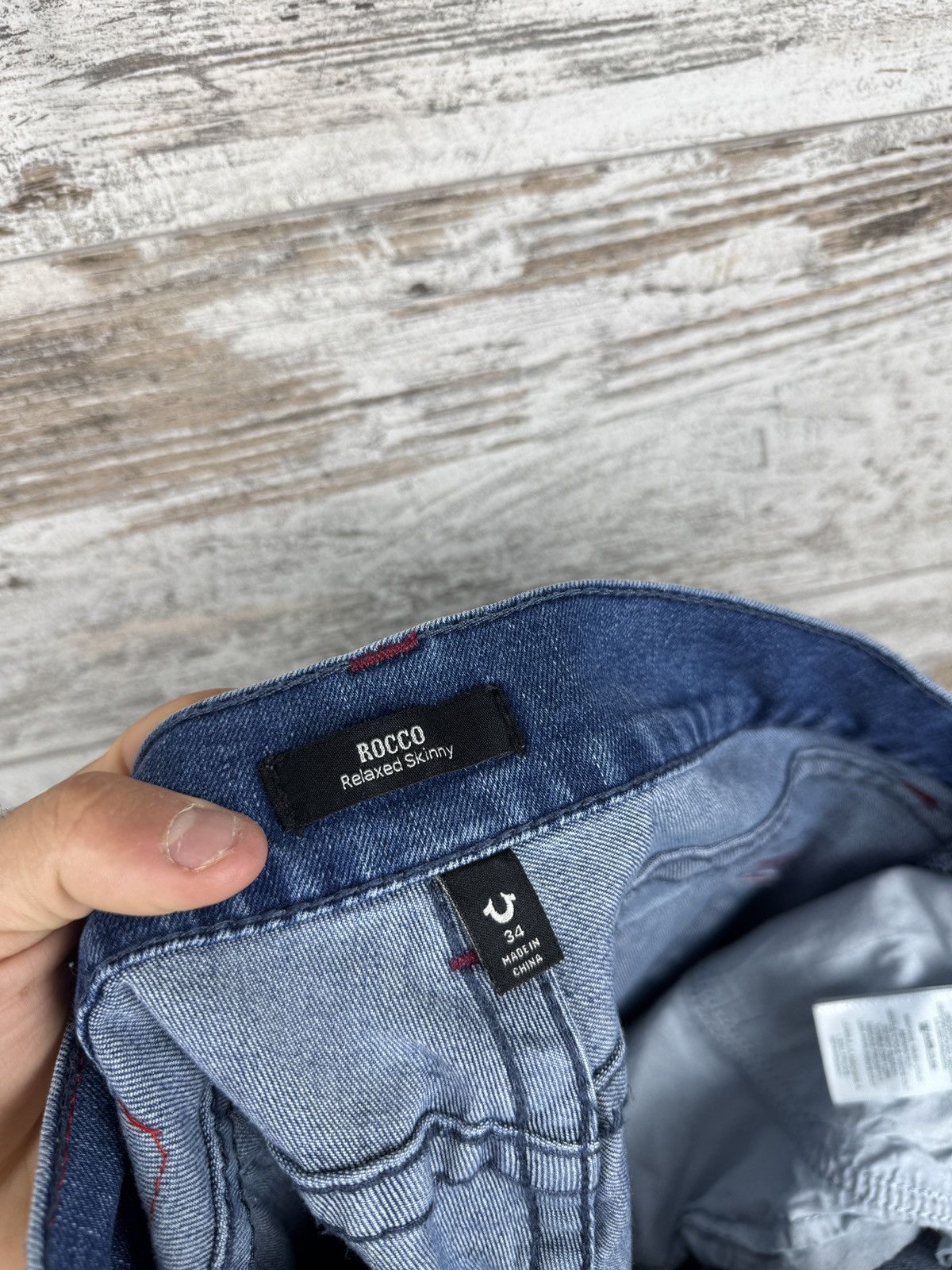 Japanese Brand × True Religion Vintage True Religion rocco relaxed skinny jeans pants denim Size US 34 / EU 50 - 14 Thumbnail