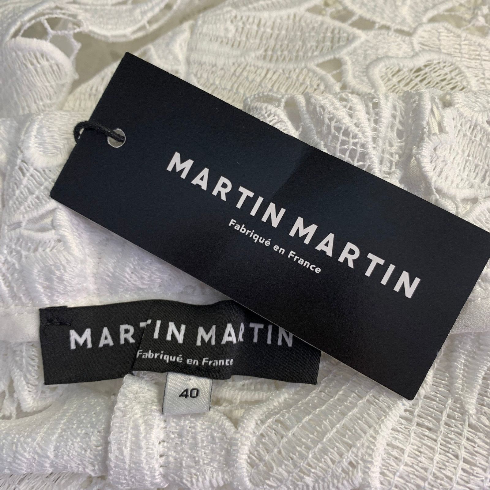 Other MARTIN MARTIN White Polyester Lace Elastic Waistband Casual Size 28" / US 6 / IT 42 - 3 Thumbnail