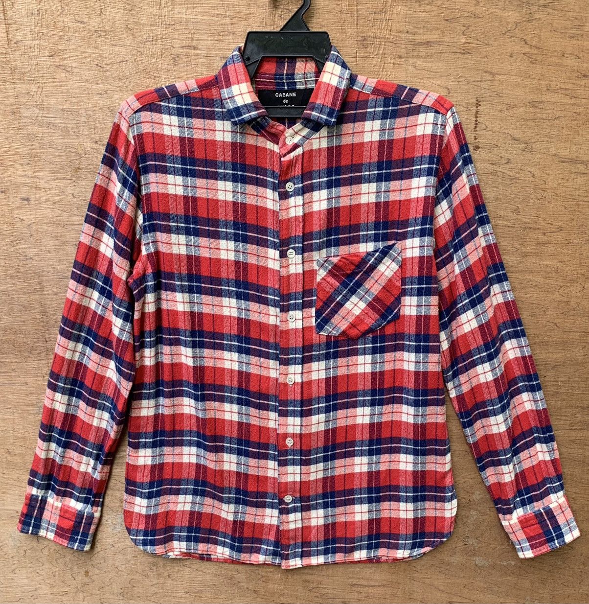 CABANE de ZUCCa ZABANE de ZUCCA Plaid Tartan Flannel Shirt Size US M / EU 48-50 / 2 - 2 Thumbnail