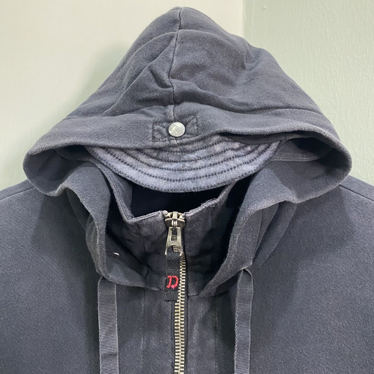 Diesel Archival Diesel 2010 IRFT Multi-Hooded Zip Up Hoodie - Grey Size US M / EU 48-50 / 2 - 10 Thumbnail