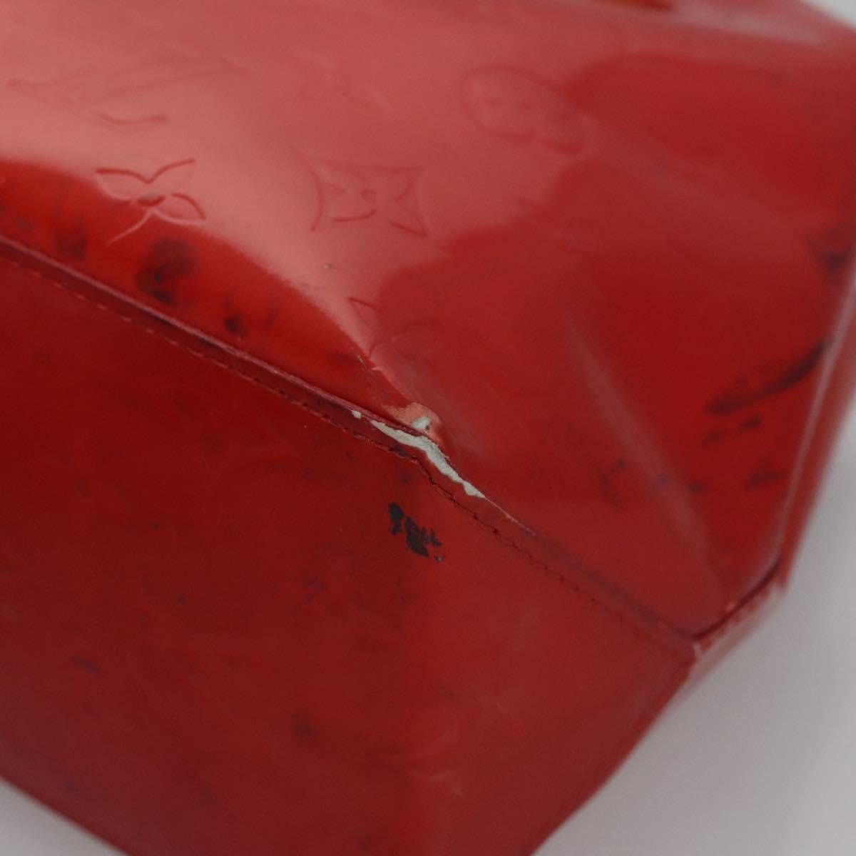 Louis Vuitton LOUIS VUITTON Monogram Vernis Reade PM Hand Bag Red Rouge Size ONE SIZE - 12 Thumbnail