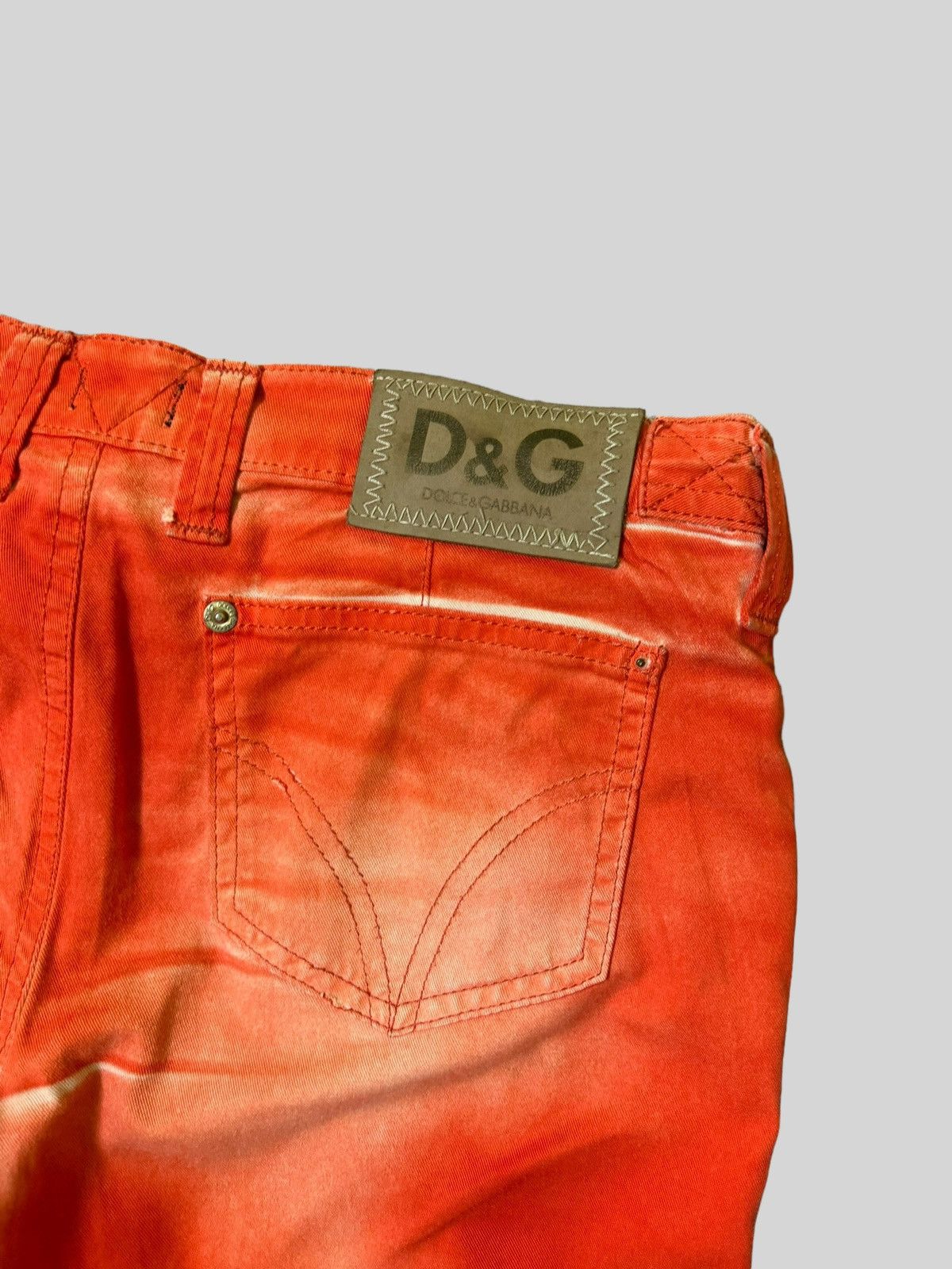 Dolce & Gabbana Flared Orange Claw Mark Dolce & Gabanna Pants. Size 29" - 13 Thumbnail