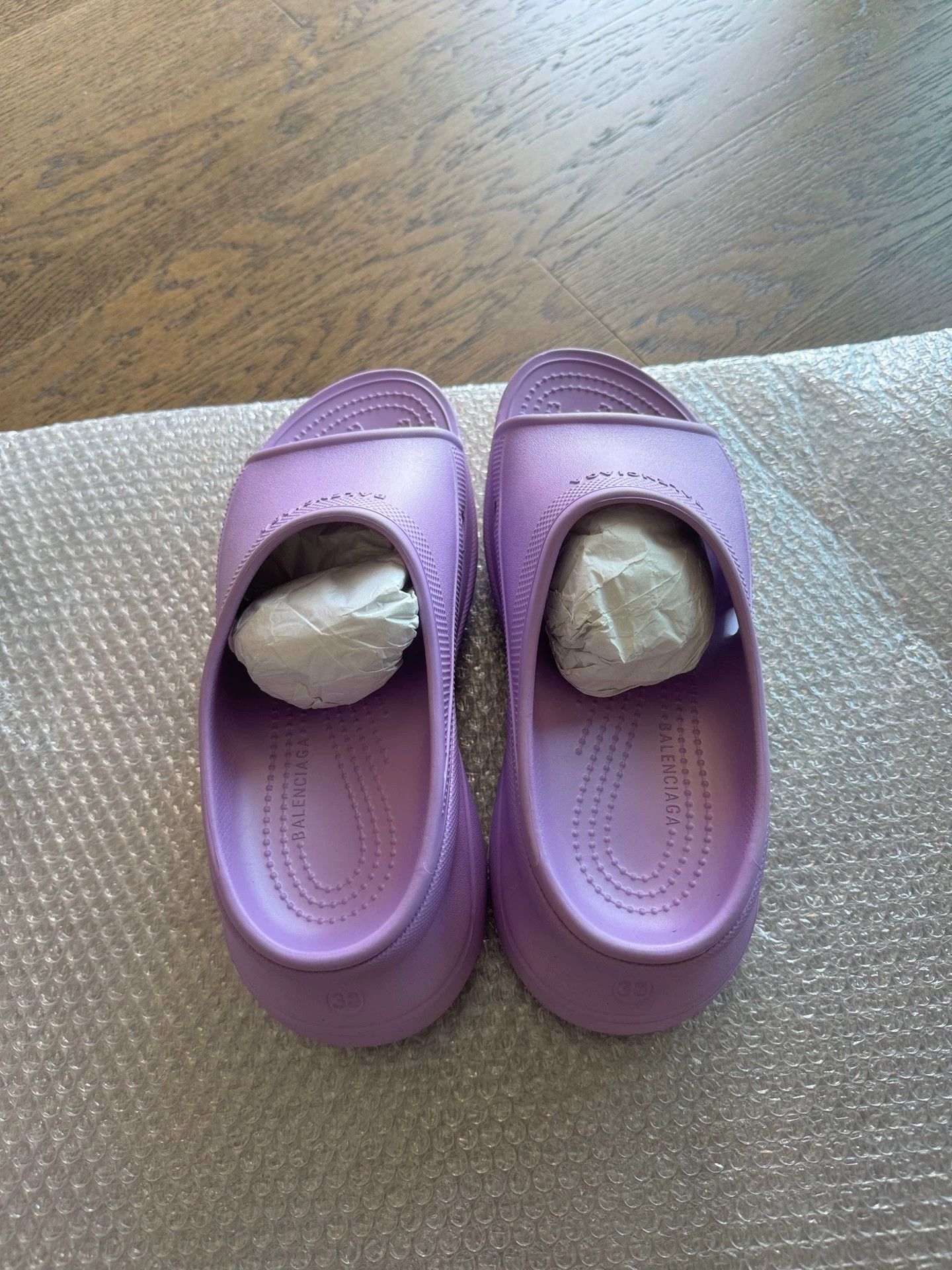 Balenciaga Balenciaga Platform Slides Lavender Purple Wmns 38 Size US 7.5 / IT 37.5 - 3 Thumbnail