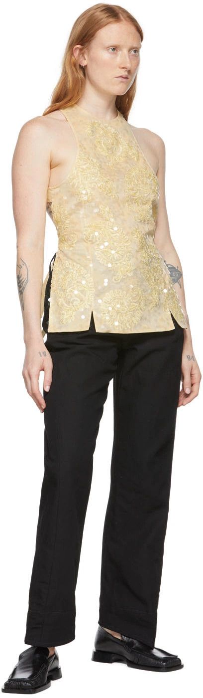 Jil Sander o1y1025 Tank Top in Pastel Yellow Size S / US 4 / IT 40 - 4 Thumbnail