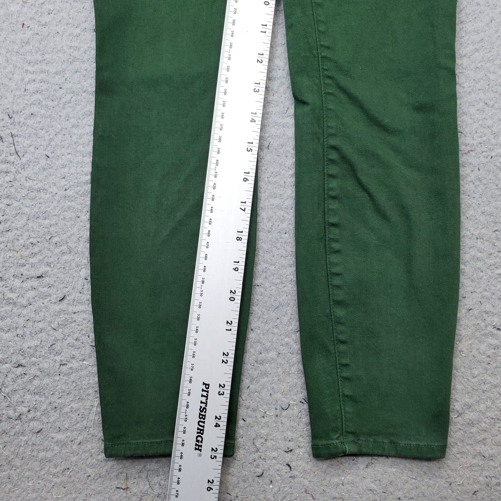 L'AGENCE L'Agence Green Denim Stretch Americana Streetwear Skinny Leg Jeans Womens 26 Size 26" / US 2 / IT 38 - 4 Thumbnail