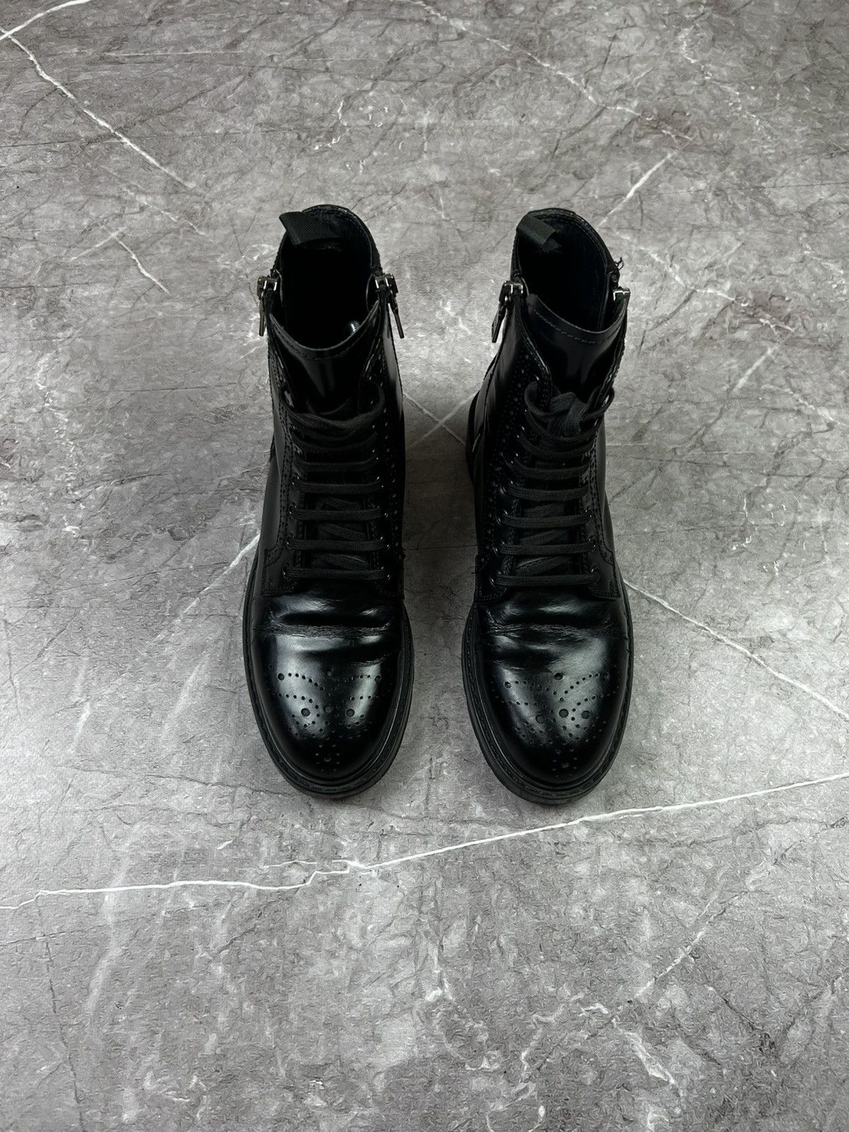 Prada Prada Leather Black Boots women size 36 Size US 6 / IT 36 - 3 Thumbnail
