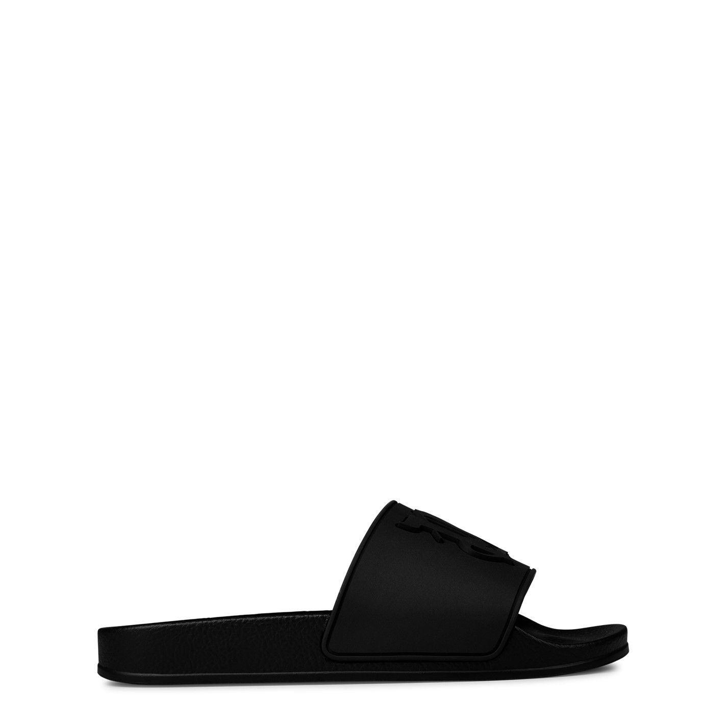 Palm Angels o1g2r1mq0425 Monogram Pool Sliders in Black Size US 6 / IT 36 - 1 Thumbnail