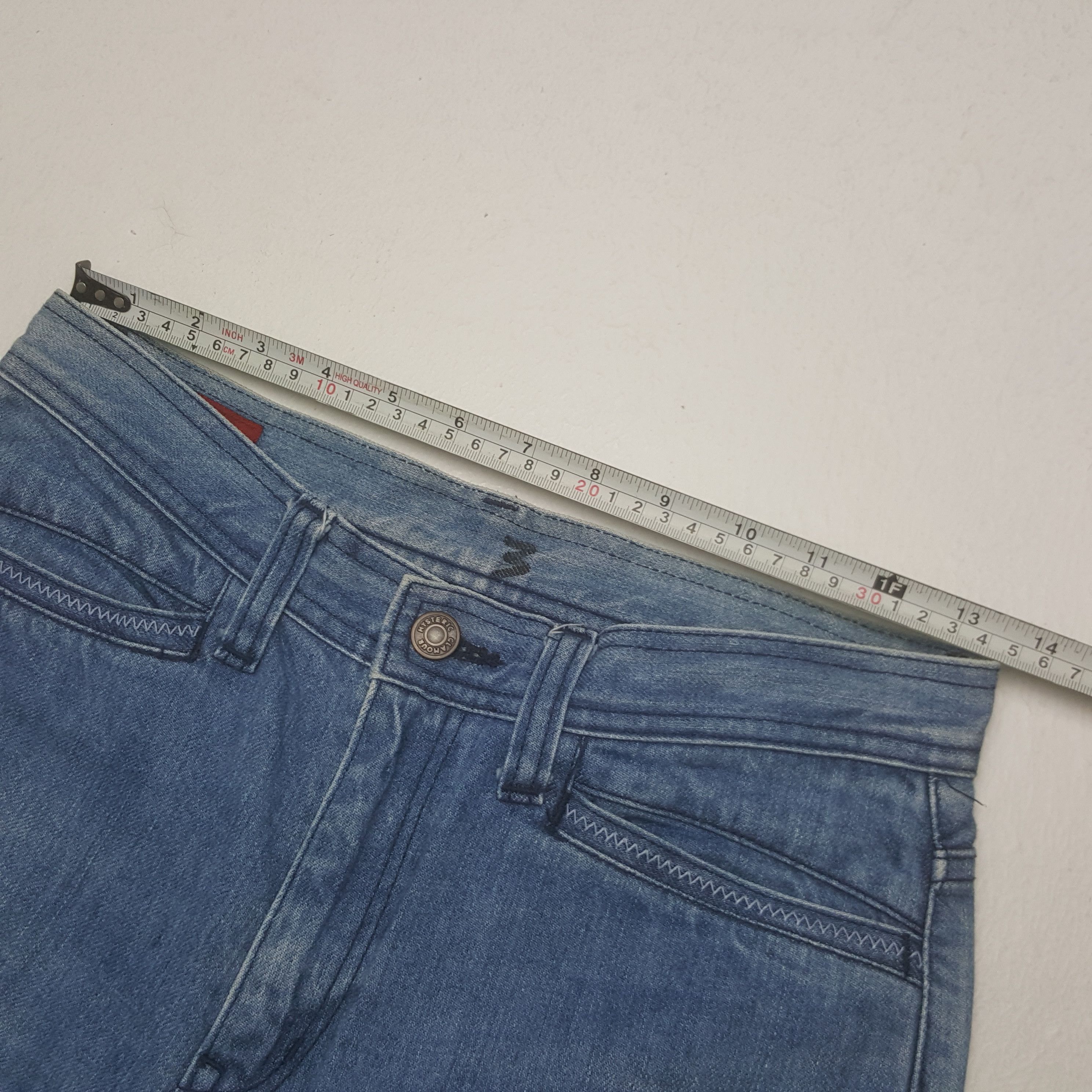 Hysteric Glamour × Japanese Brand × Vintage Vintage Hysteric Glamour Japanese Custom Art Bootcut Jeans Size US 27 - 7 Thumbnail