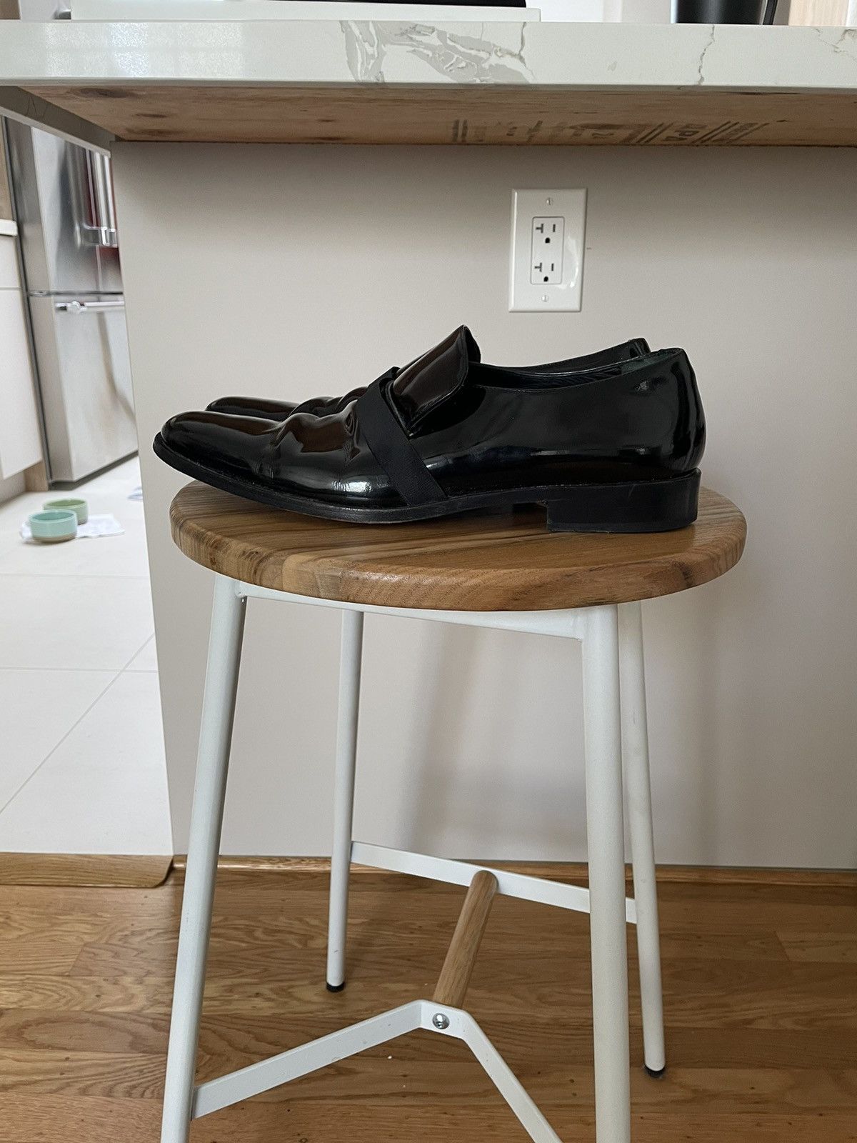Designer × Helmut Lang × Vintage Vintage Real Helmut Lang Tuxedo Slip On Loafers size 11 Size US 11 / EU 44 - 8 Thumbnail