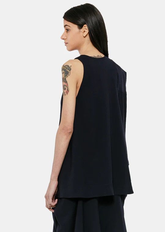 JW Anderson o1mle0325 Asymetric Tank Top in Black Size S / US 4 / IT 40 - 2 Thumbnail
