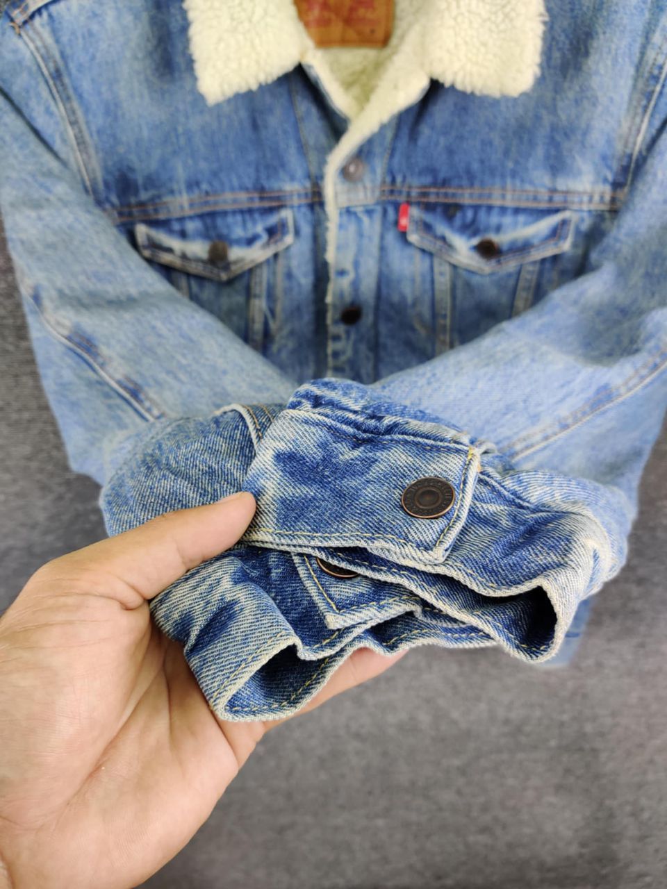 Levi's Vintage Levis Sherpa Denim Trucker Jacket Size US M / EU 48-50 / 2 - 17 Thumbnail