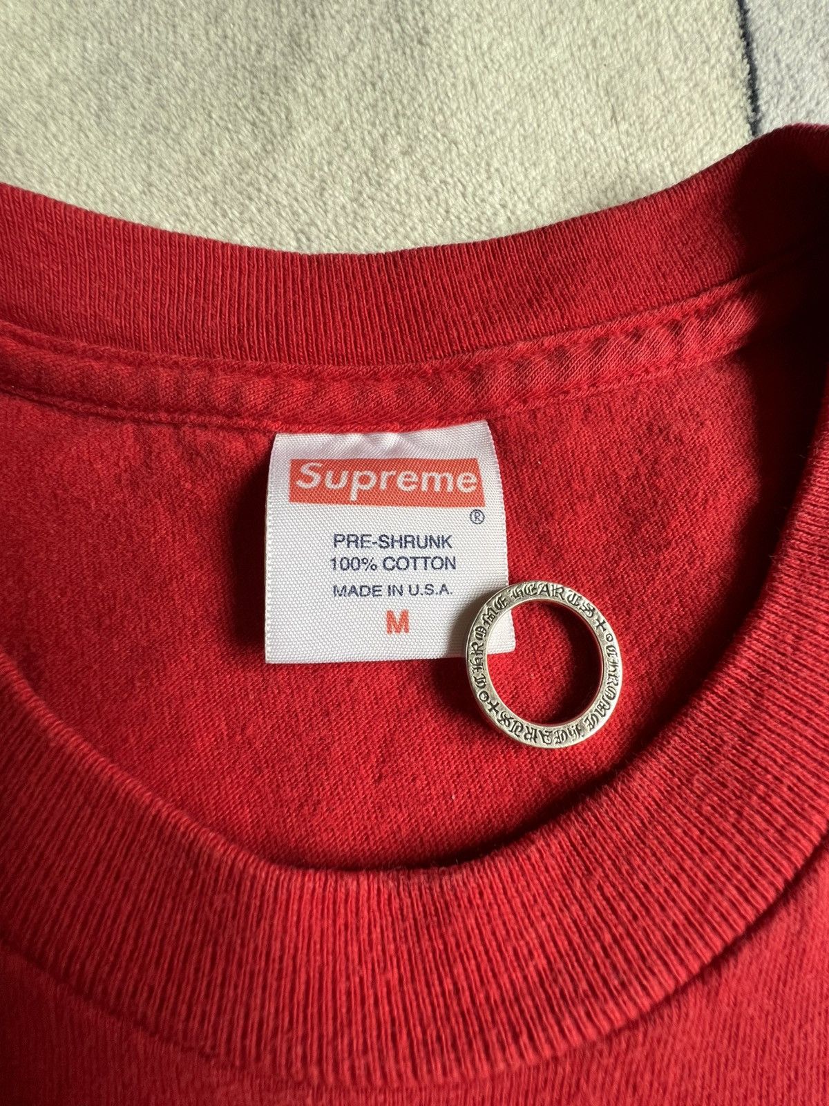 Supreme SS16 Supreme St Ides Tee Red Medium - Pre-Owned Size US M / EU 48-50 / 2 - 7 Thumbnail