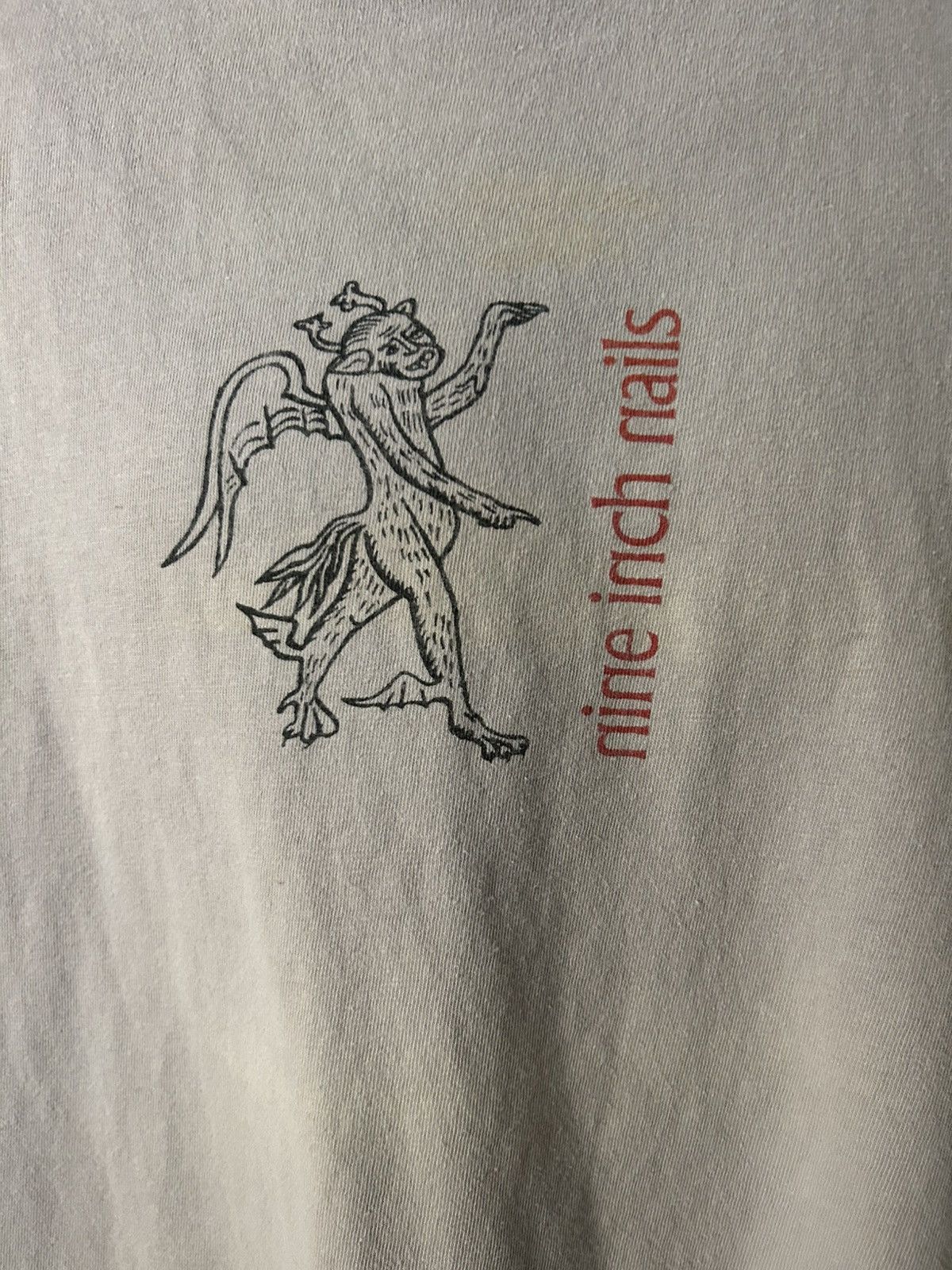 Other Tee: rare vintage 1995 nine inch nails raspberry devil xl Size US XL / EU 56 / 4 - 3 Thumbnail