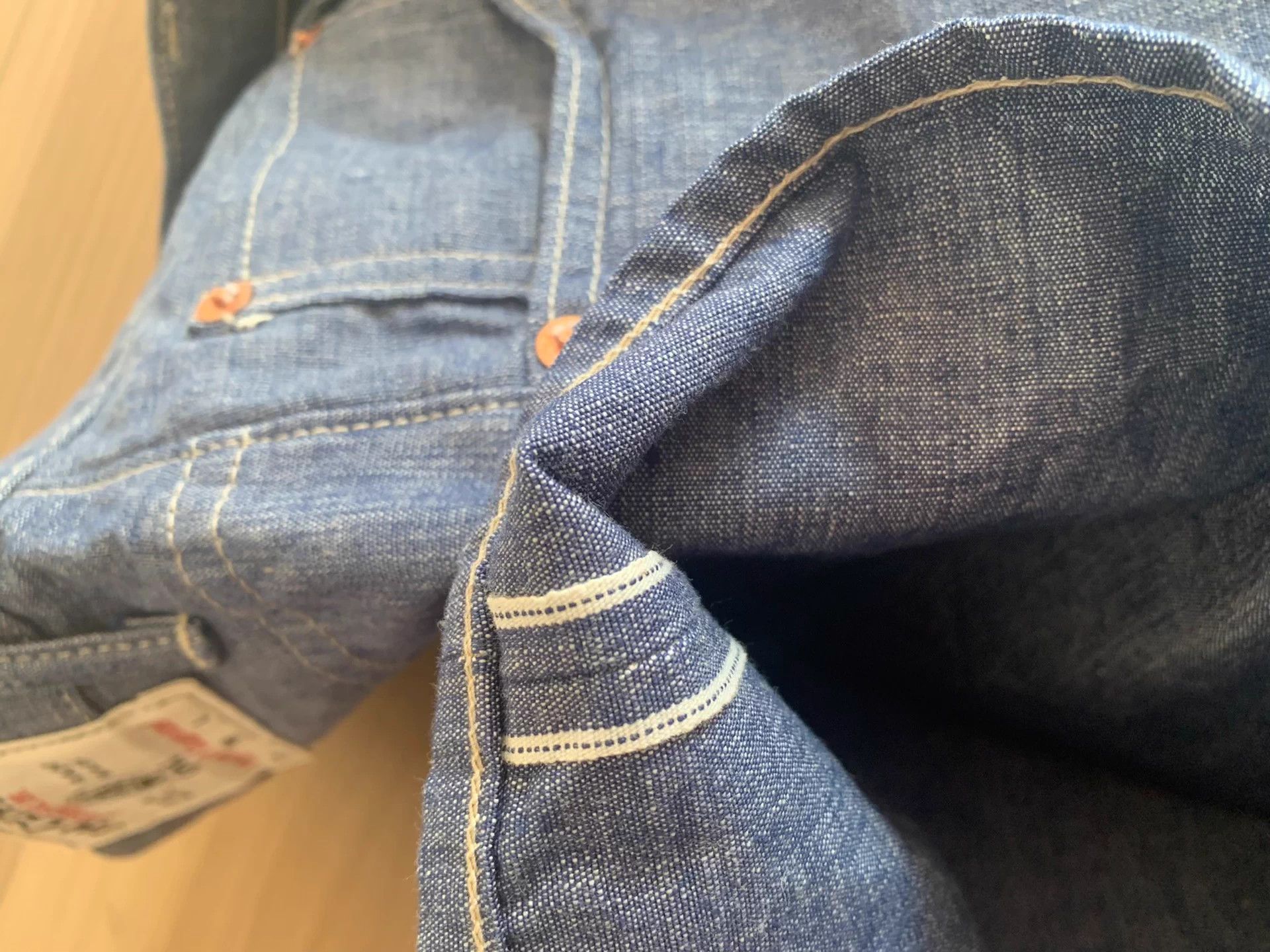 Other Japanese 8oz light loose straight chambray unisex Size US 34 / EU 50 - 8 Thumbnail