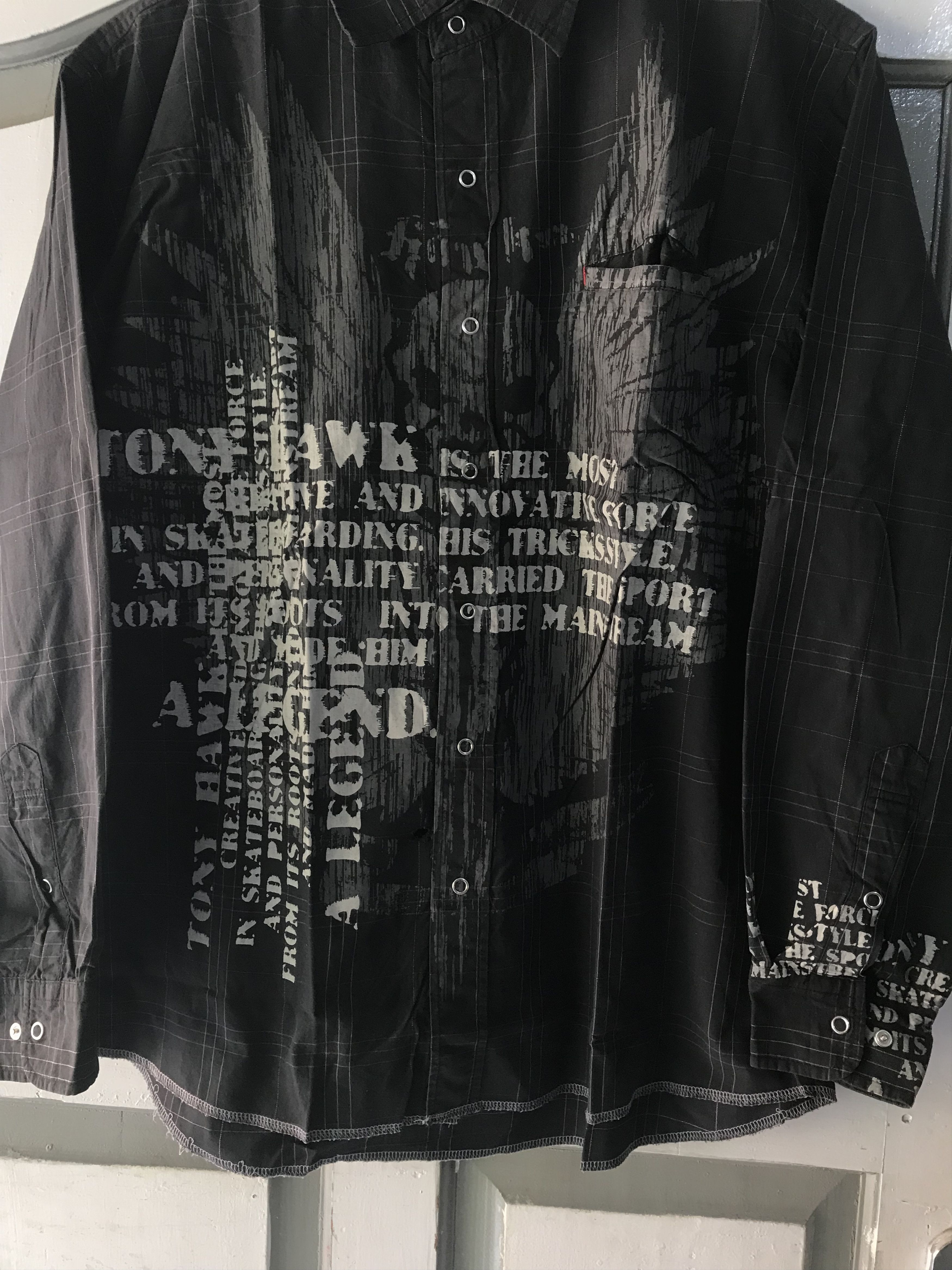 14th Addiction × If Six Was Nine × Tony Hawk Y2K Tony Hawk Poem Shirts Size US L / EU 52-54 / 3 - 2 Thumbnail