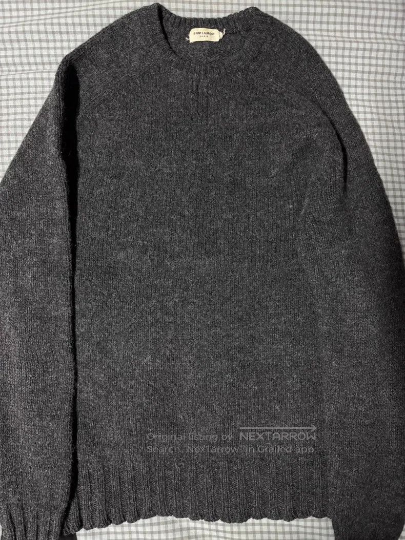 Saint Laurent Paris Saint Laurent Paris Snowflake Grey Crew Neck Sweater i Size US S / EU 44-46 / 1 - 2 Thumbnail