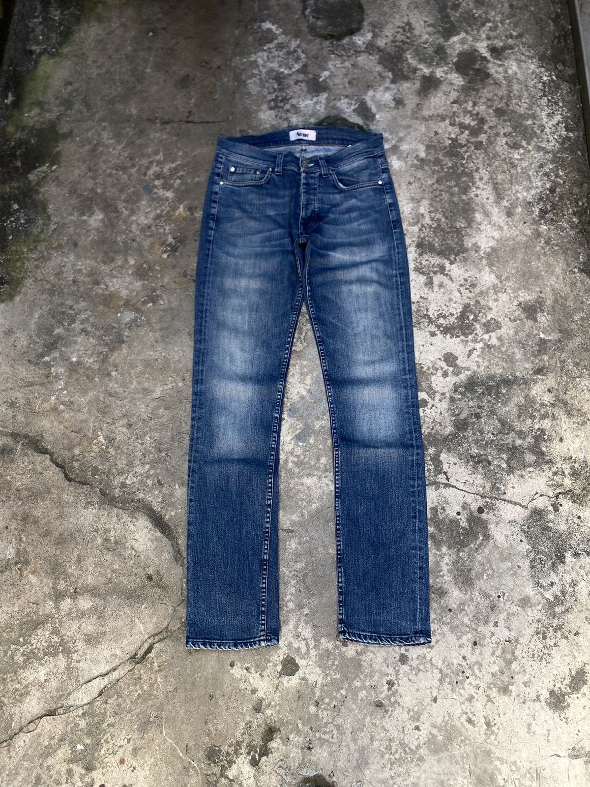 Acne Studios Acne Studios Blue Wash Slim Jeans - Roc The Boat Size US 29 - 1 Thumbnail