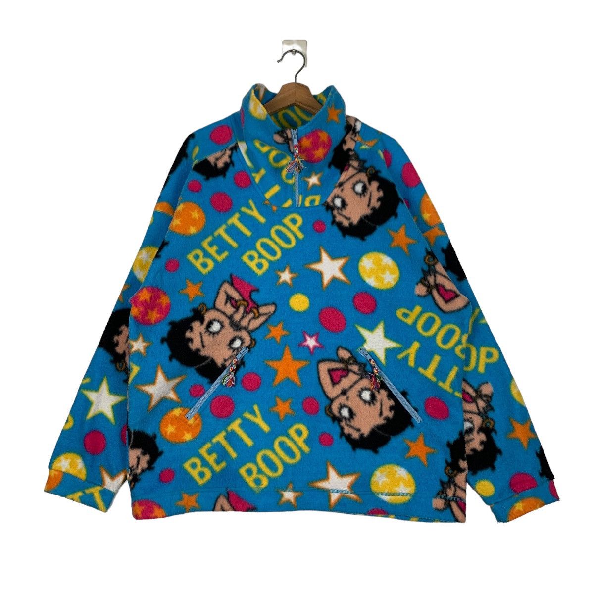Cartoon Network BETTY BOOP Fullprint Half Zip Pullover Fleece #0919-C41 Size XL / US 12-14 / IT 48-50 - 1 Thumbnail