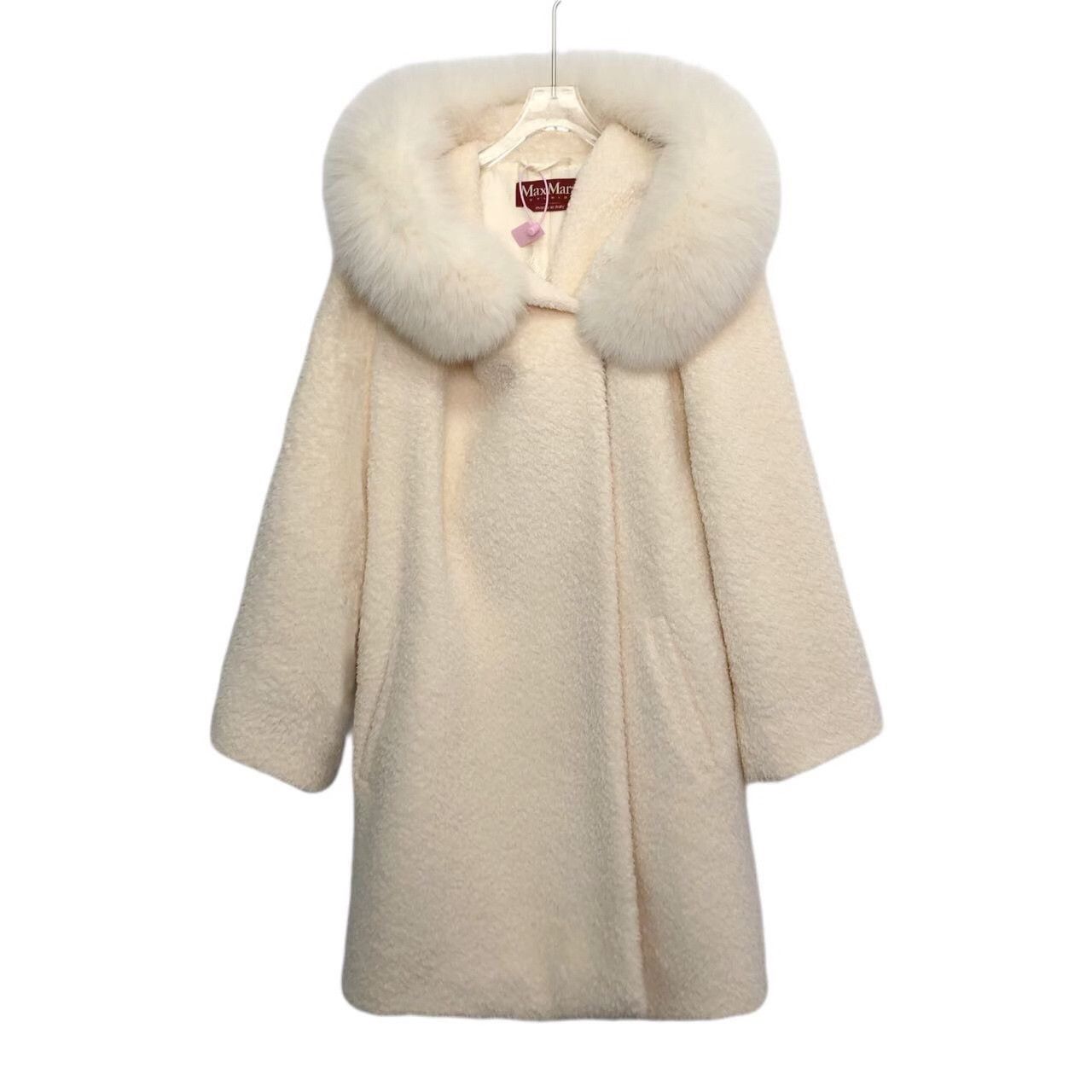 Max Mara Max Mara White Coat S Women Size S / US 4 / IT 40 - 1 Thumbnail