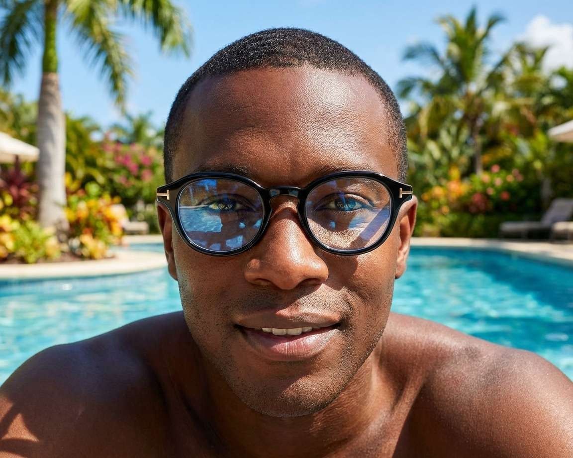 Tom Ford Tom Ford Men Eyeglasses Round FT5871-B 001 NEW AUTHENTIC Size ONE SIZE - 9 Thumbnail