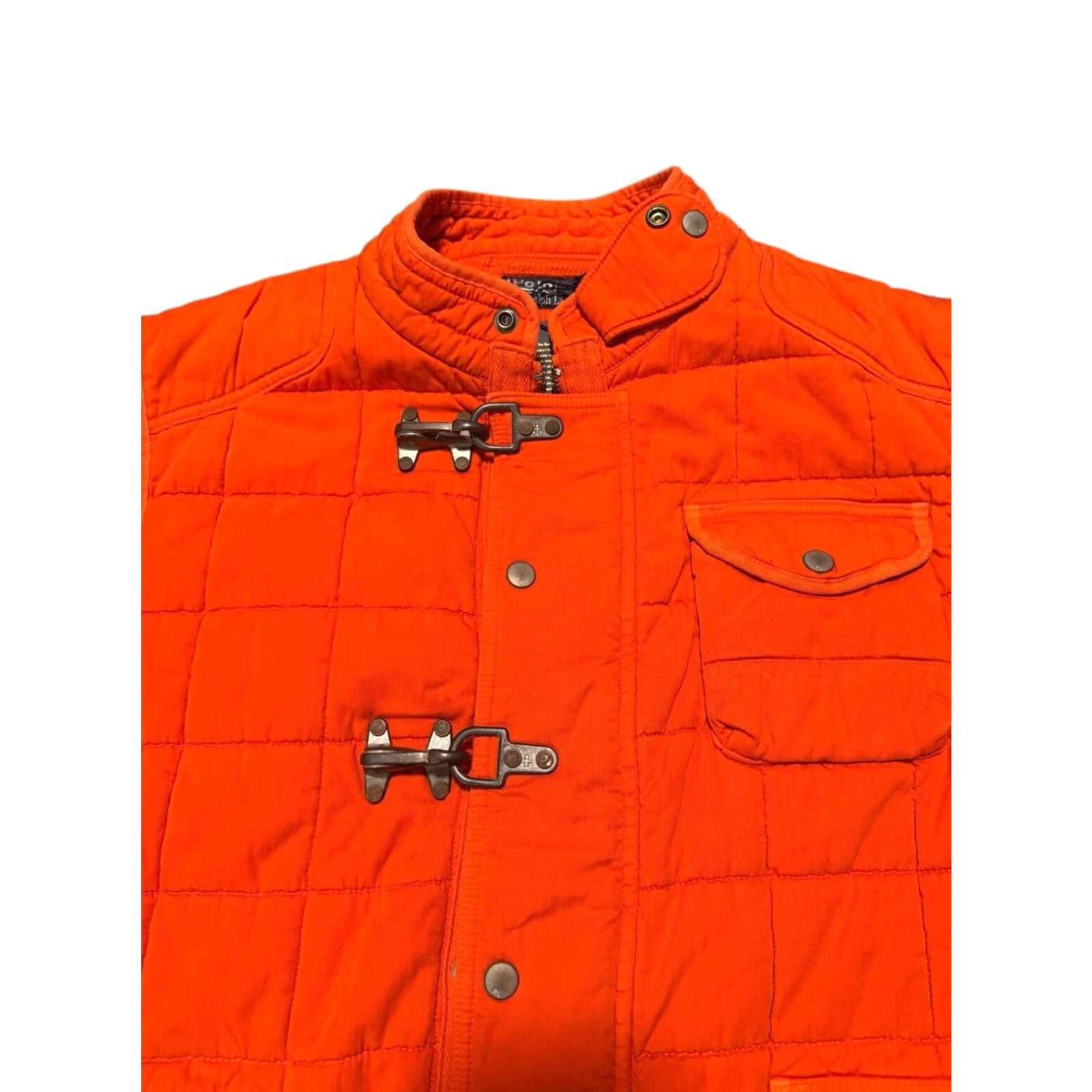 Polo Ralph Lauren VINTAGE Polo Ralph Lauren Fireman Clasp Insulated Down Vest 2XL Orange Defect Size US XXL / EU 58 / 5 - 5 Thumbnail