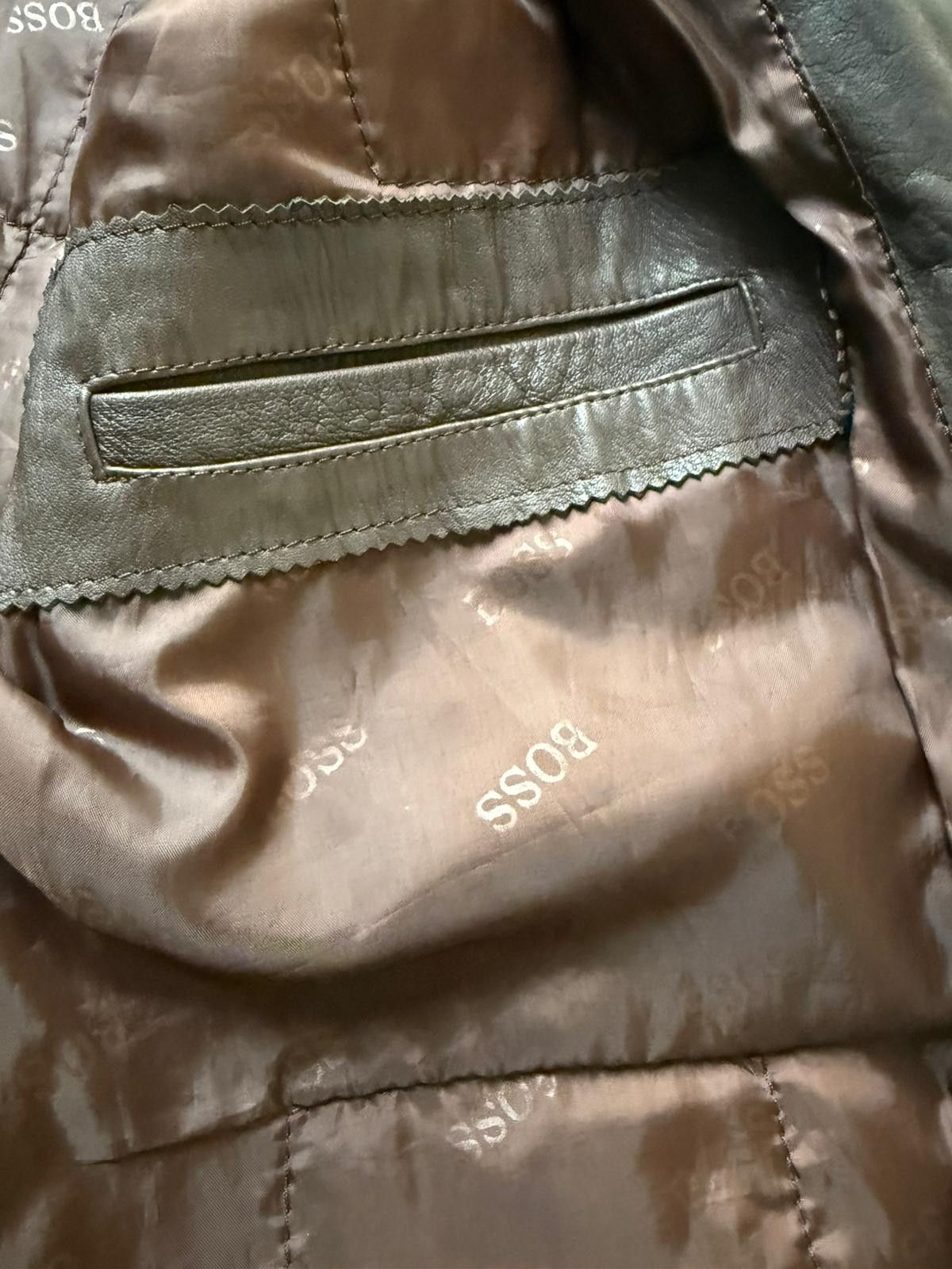 Other VINTAGE BOSS LEATHERS Men's XL Brown Leather Jacket Size US XL / EU 56 / 4 - 6 Thumbnail