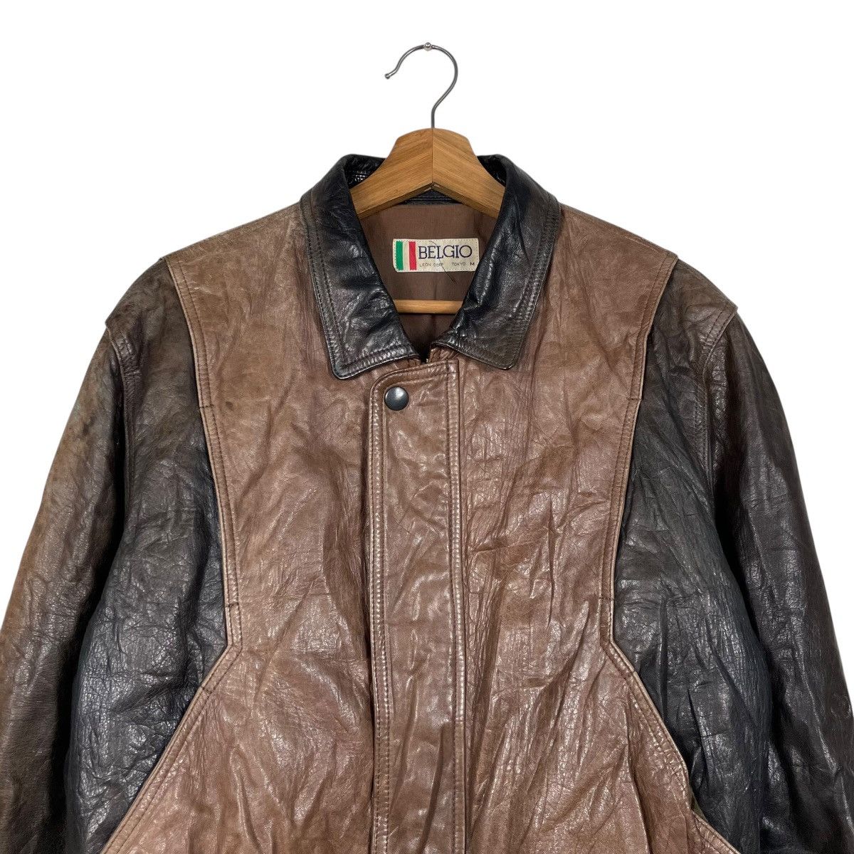 Other Vintage Belgio Leather Jacket Size US M / EU 48-50 / 2 - 2 Thumbnail