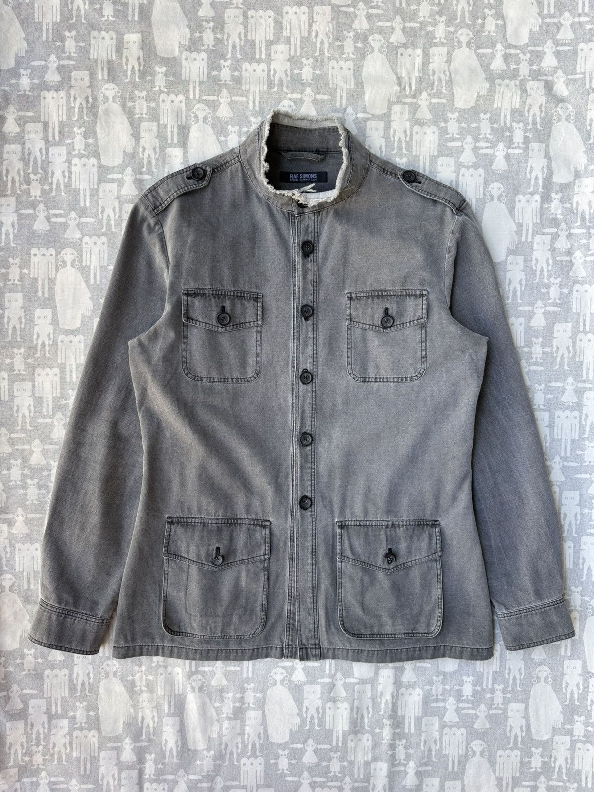 RAF SIMONS 宗教期 04SS Siddhartha Returned Raf Simons S/S 2004 Siddhartha Returned Print Jacket – Justin Reed