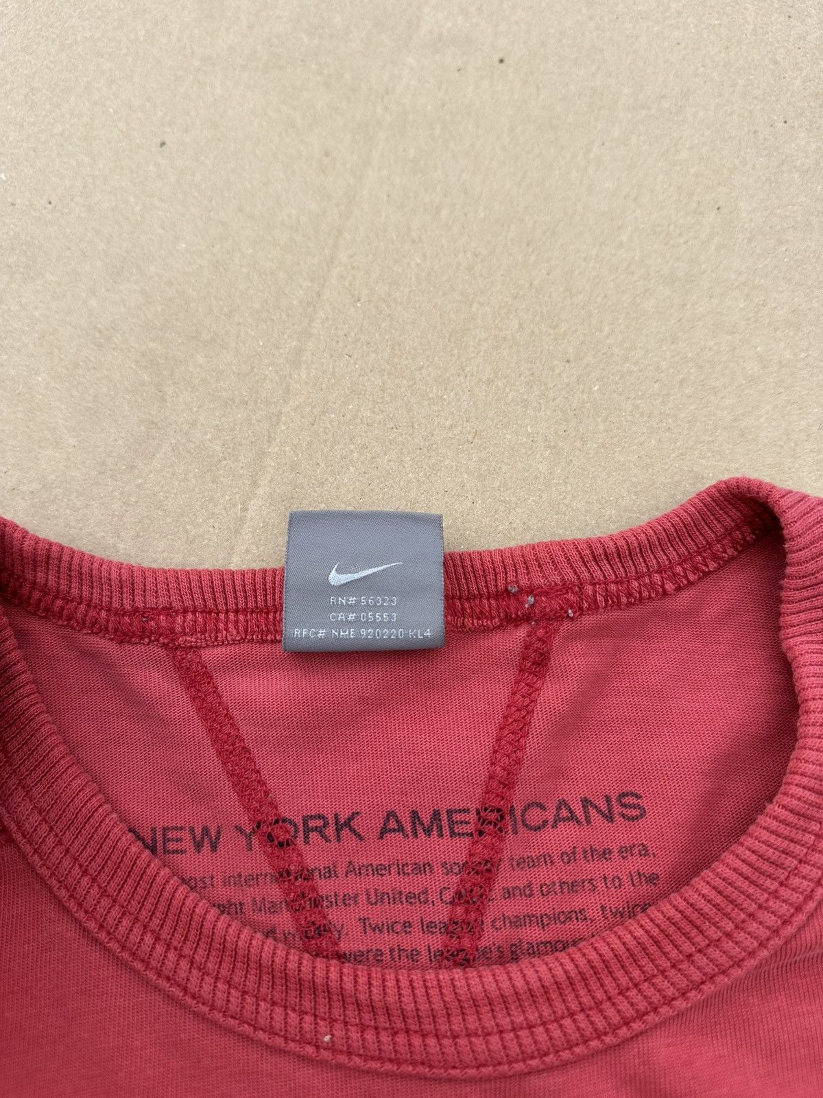 Nike × Vintage Nike New York Americans NYA’s Tee Vintage Style Soccer Red Size US M / EU 48-50 / 2 - 6 Thumbnail