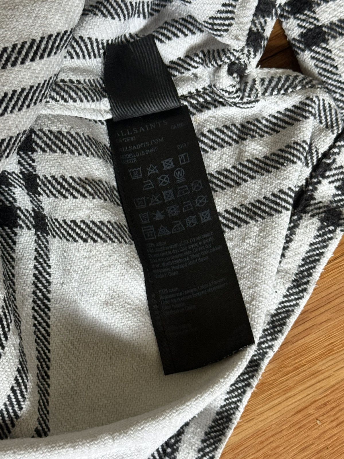 Allsaints Allsaints Big Check Flannel White Size US L / EU 52-54 / 3 - 5 Thumbnail