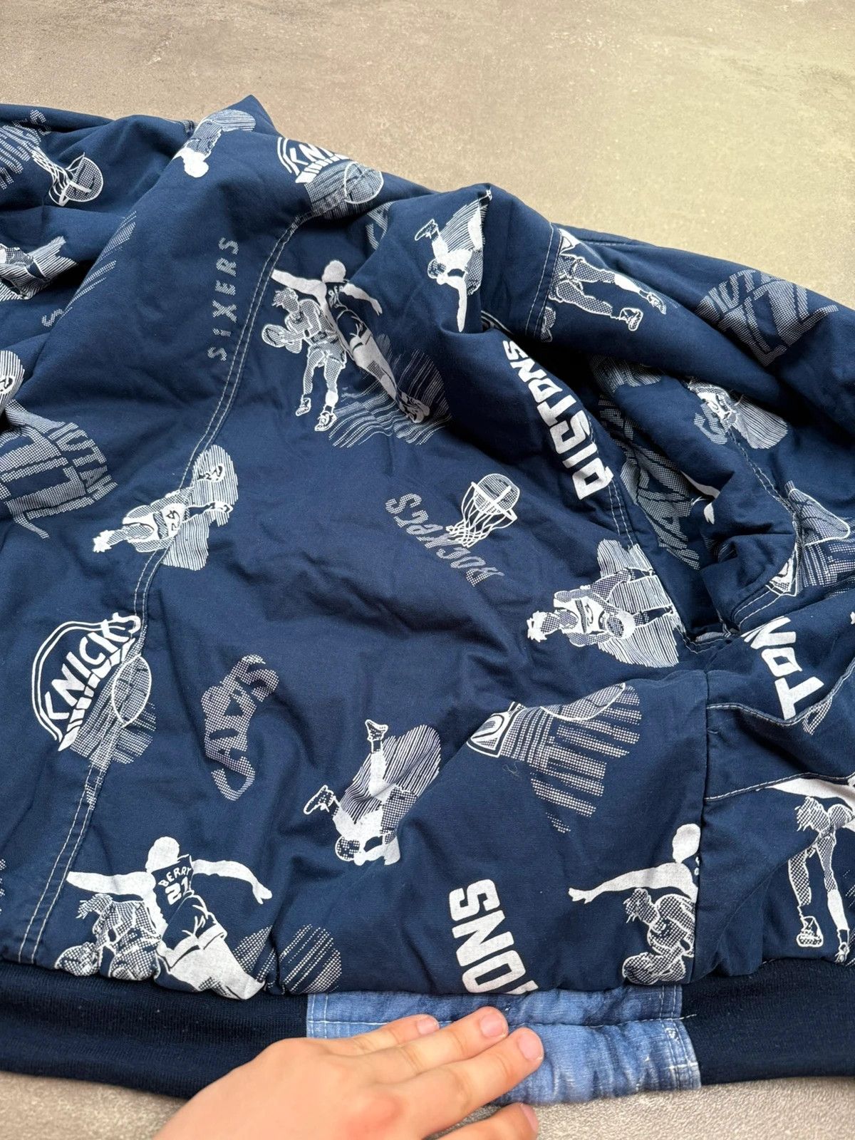 Los Angeles Apparel × Vintage Lakers Los Angeles bomber vintage double jacket 90s 1990s basketball street wear y2k rap hip hop Size US XL / EU 56 / 4 - 10 Thumbnail