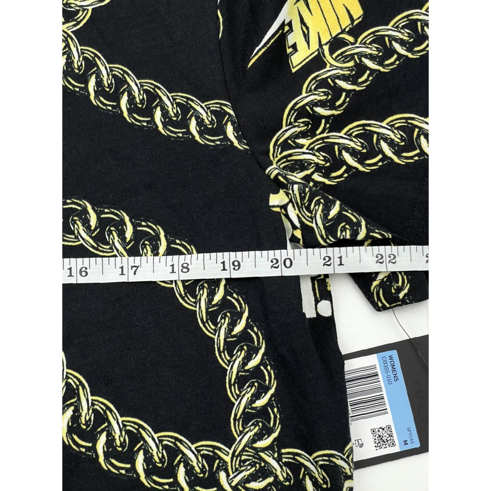 Nike Nike Shirt Women M Cropped Crew Neck Short Sleeve Gold Logo Athletic Tee Crop Top Gym Workout Size M / US 6-8 / IT 42-44 - 5 Thumbnail