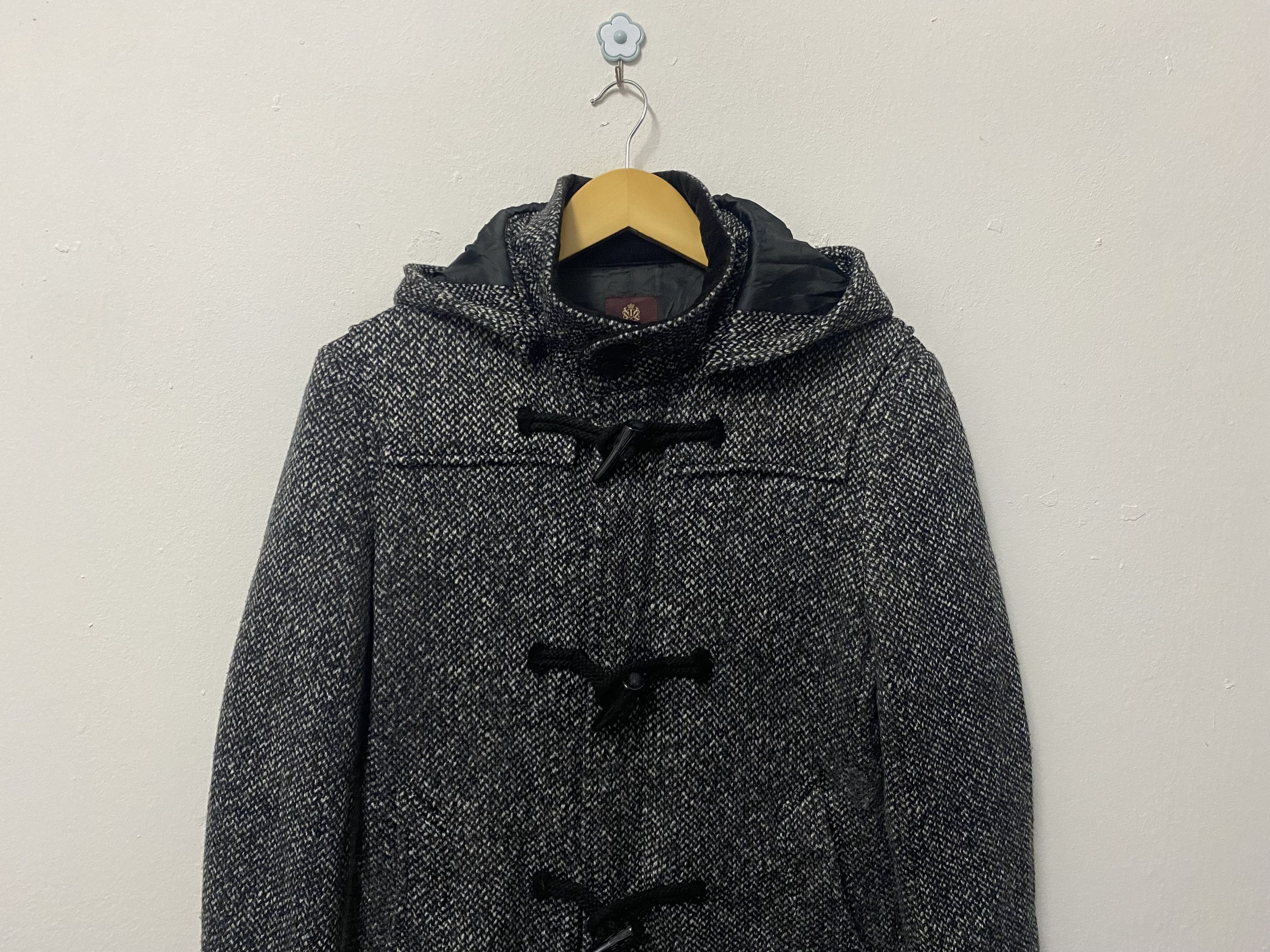 Takeo Kikuchi TAKEO KIKUCHI Wool Blend Herringbone Duffle Coat Jacket Size US S / EU 44-46 / 1 - 3 Thumbnail