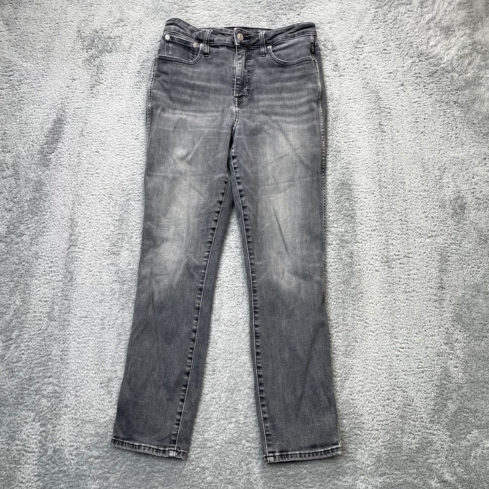 J.Crew J. Crew Jeans Womens Slim Straight Leg Denim Cotton Spandex Gray 29 Inseam 27 N/A Size 29" - 2 Thumbnail