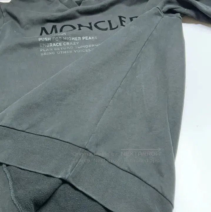Moncler Moncler Flocked Logo Crewneck Long Sleeve Sweatshirt. Size US XXL / EU 58 / 5 - 5 Thumbnail