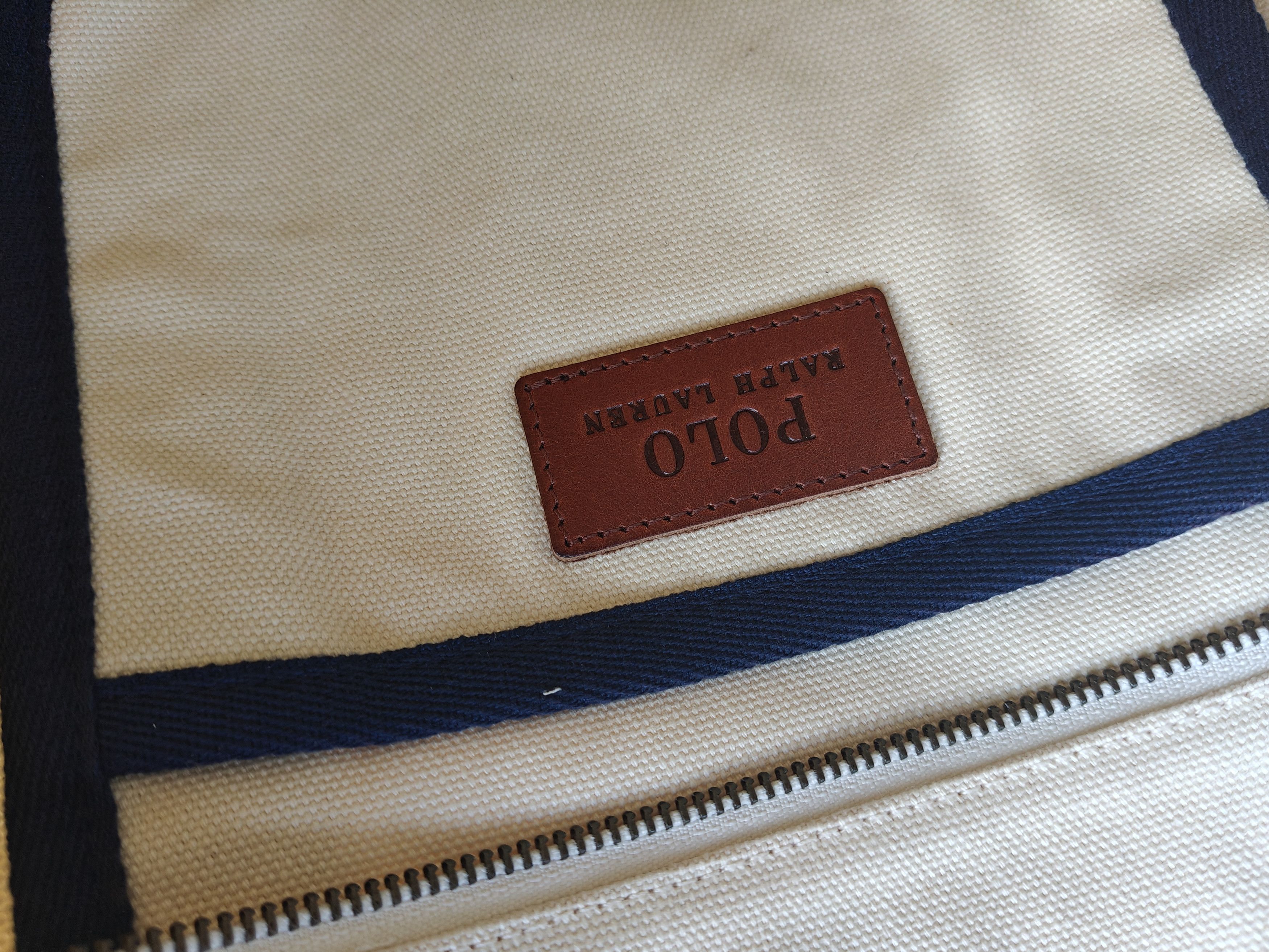 Polo Ralph Lauren Polo Ralph Lauren Canvas Medium Tote Free Shipping FTP/4013 Size ONE SIZE - 11 Thumbnail