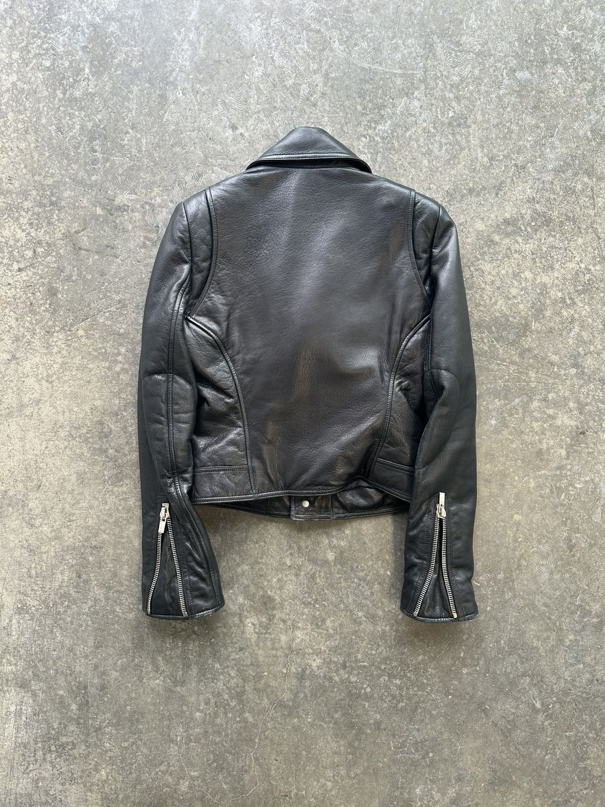 Balenciaga 2016 Balenciaga Asymmetrical Moto Leather Jacket Size S / US 4 / IT 40 - 2 Thumbnail