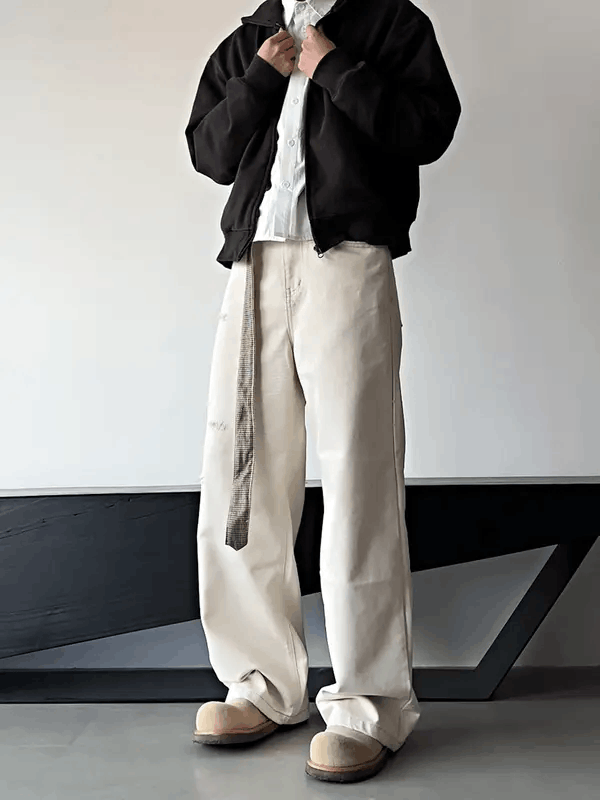 Jean Hayakawa x Azumi White Wide Leg Jeans Size US 30 / EU 46 - 7 Thumbnail
