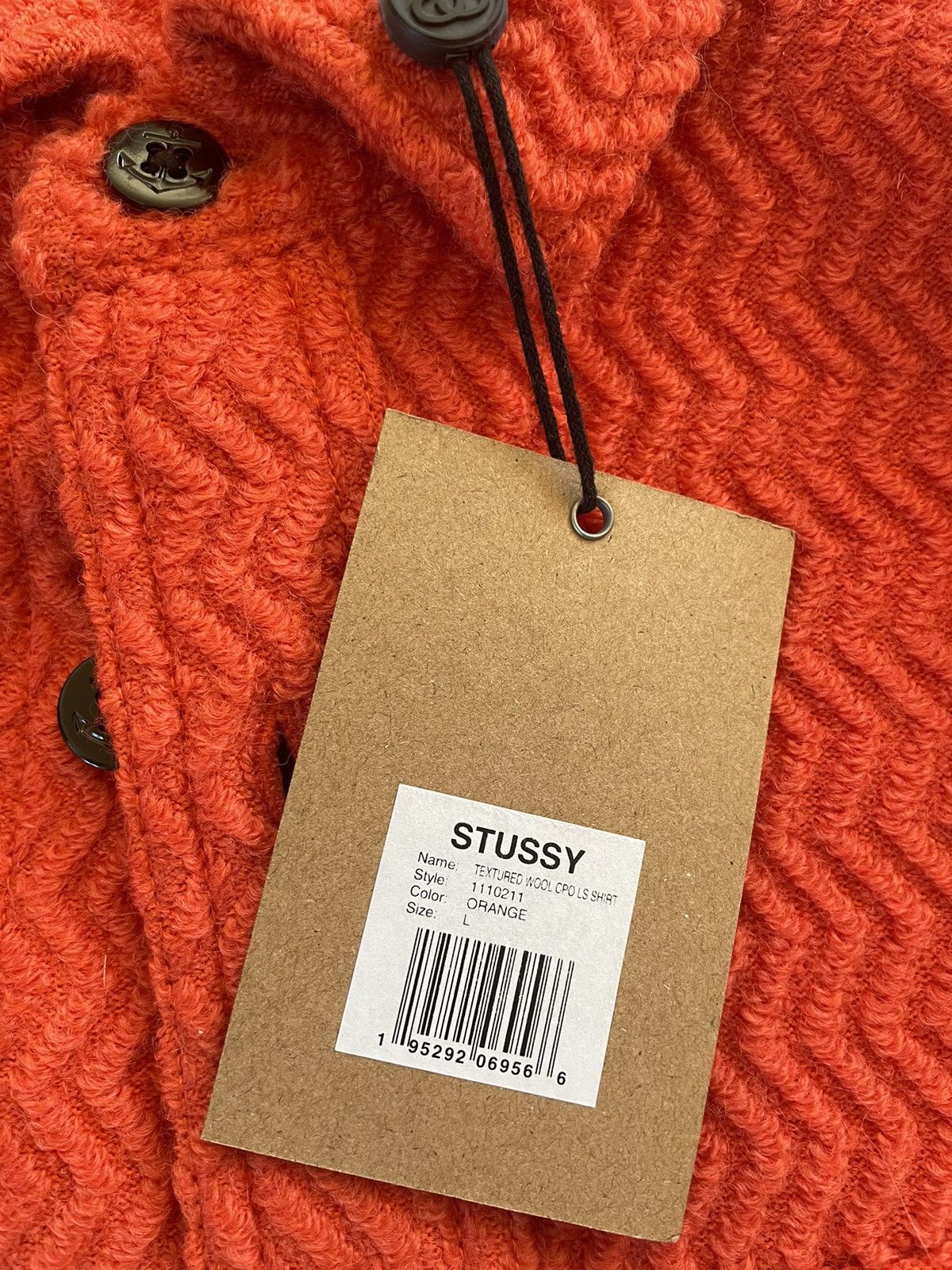 Stussy Stüssy Textured Wool CPO LS Shirt Size US L / EU 52-54 / 3 - 3 Thumbnail
