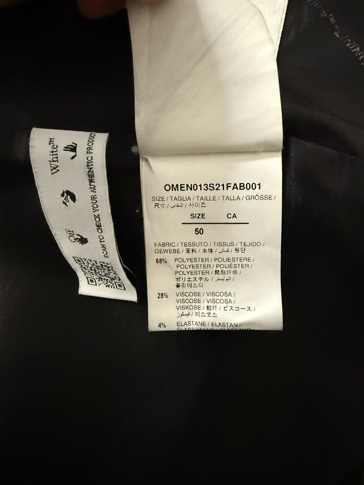 Off-White Off-white blazer shoulder pads Size 50L - 7 Thumbnail