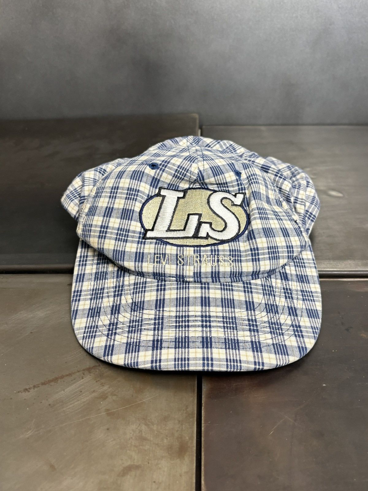 Levi's 1990s Levi's Cap 90s Vintage Plaid Baseball Hat Snapback Size ONE SIZE - 2 Thumbnail