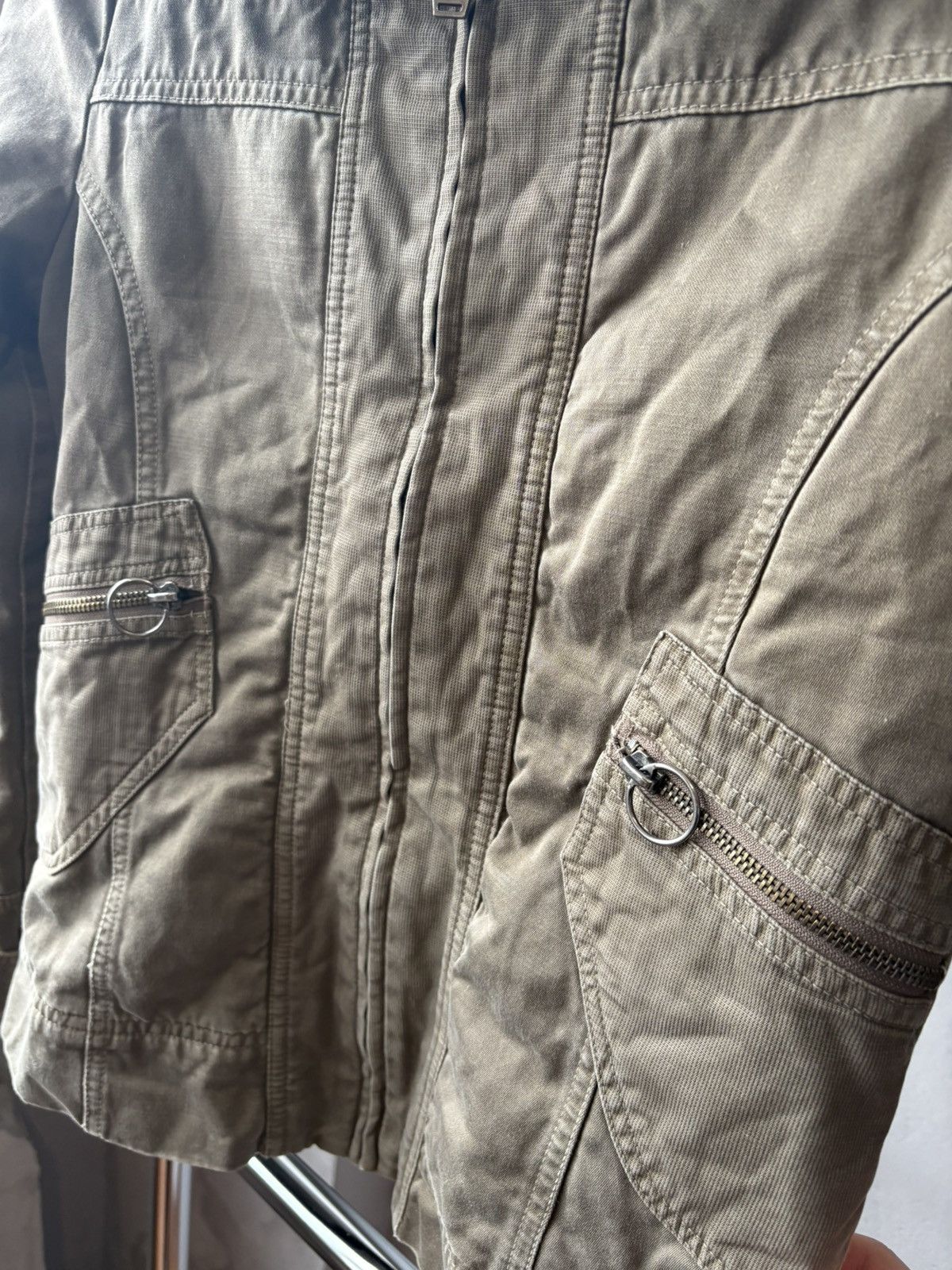 Diesel 90s Vintage DIESEL Womens Archive Jacket Avant Garde Green M Size M / US 6-8 / IT 42-44 - 5 Thumbnail