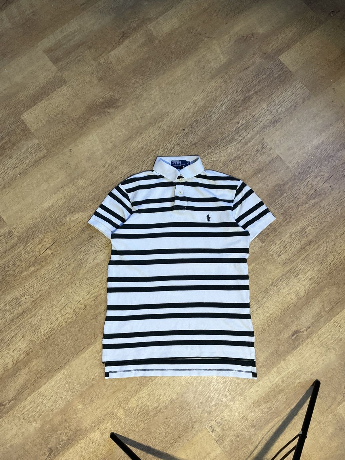 Polo Ralph Lauren Vintage Rare Striped Polo by Polo Ralph Lauren Luxury Style Size US M / EU 48-50 / 2 - 1 Thumbnail