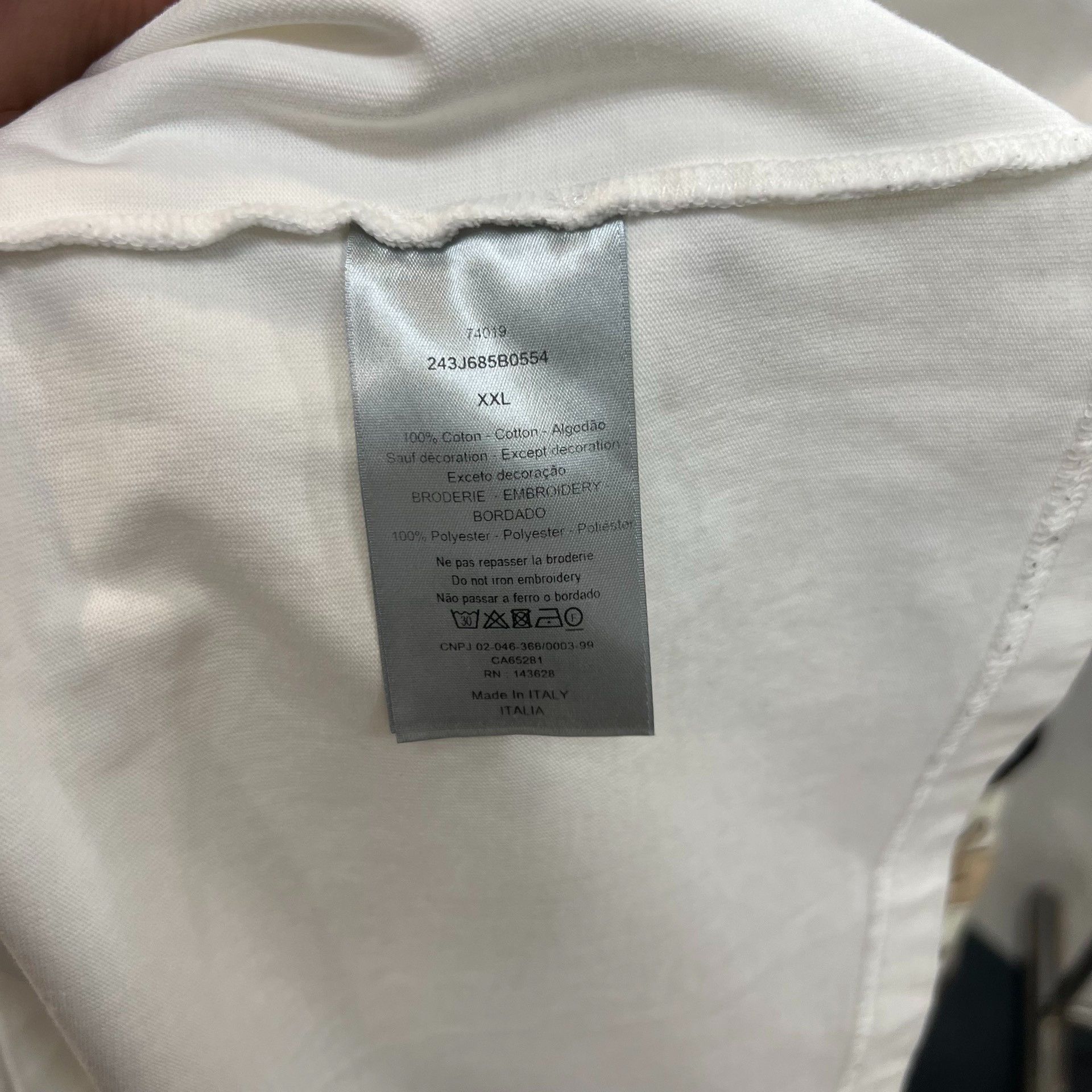 Dior Dior Essentials Christian Dior Logo Crewneck T-Shirt Size US XXL / EU 58 / 5 - 3 Thumbnail