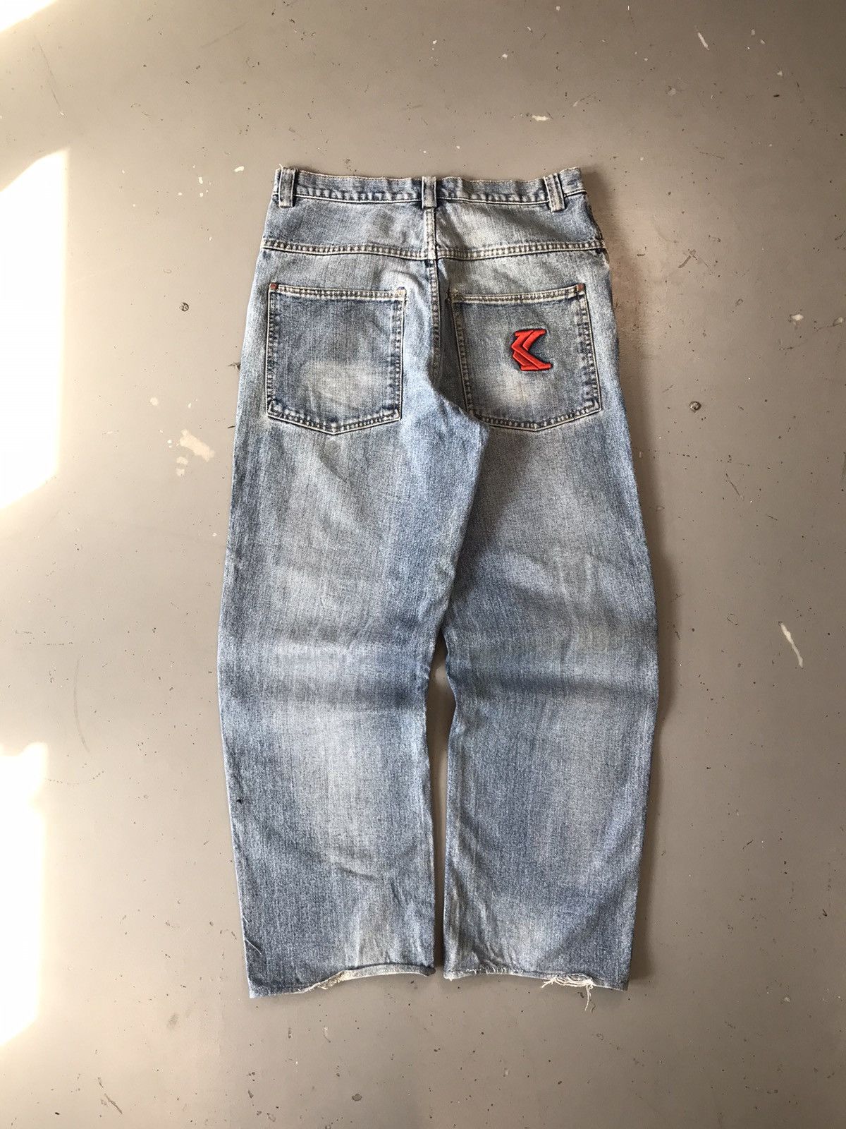Karl Kani × Vintage Vintage Kani jeans logo embroidered denim Size US 34 / EU 50 - 1 Thumbnail