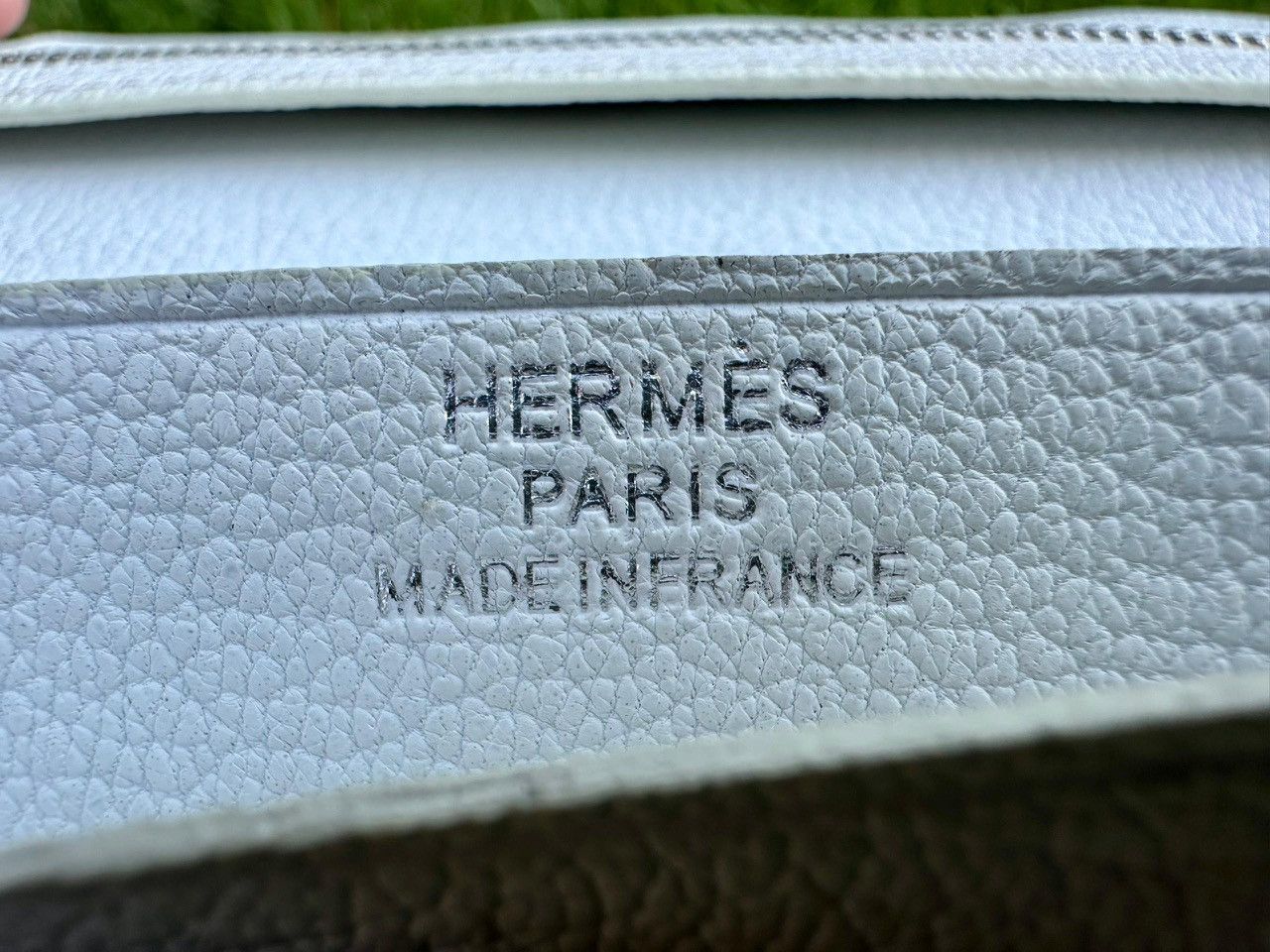Hermes Authentic Hermes Bearn Gris Perle Matte Alligator Leather Size ONE SIZE - 12 Thumbnail